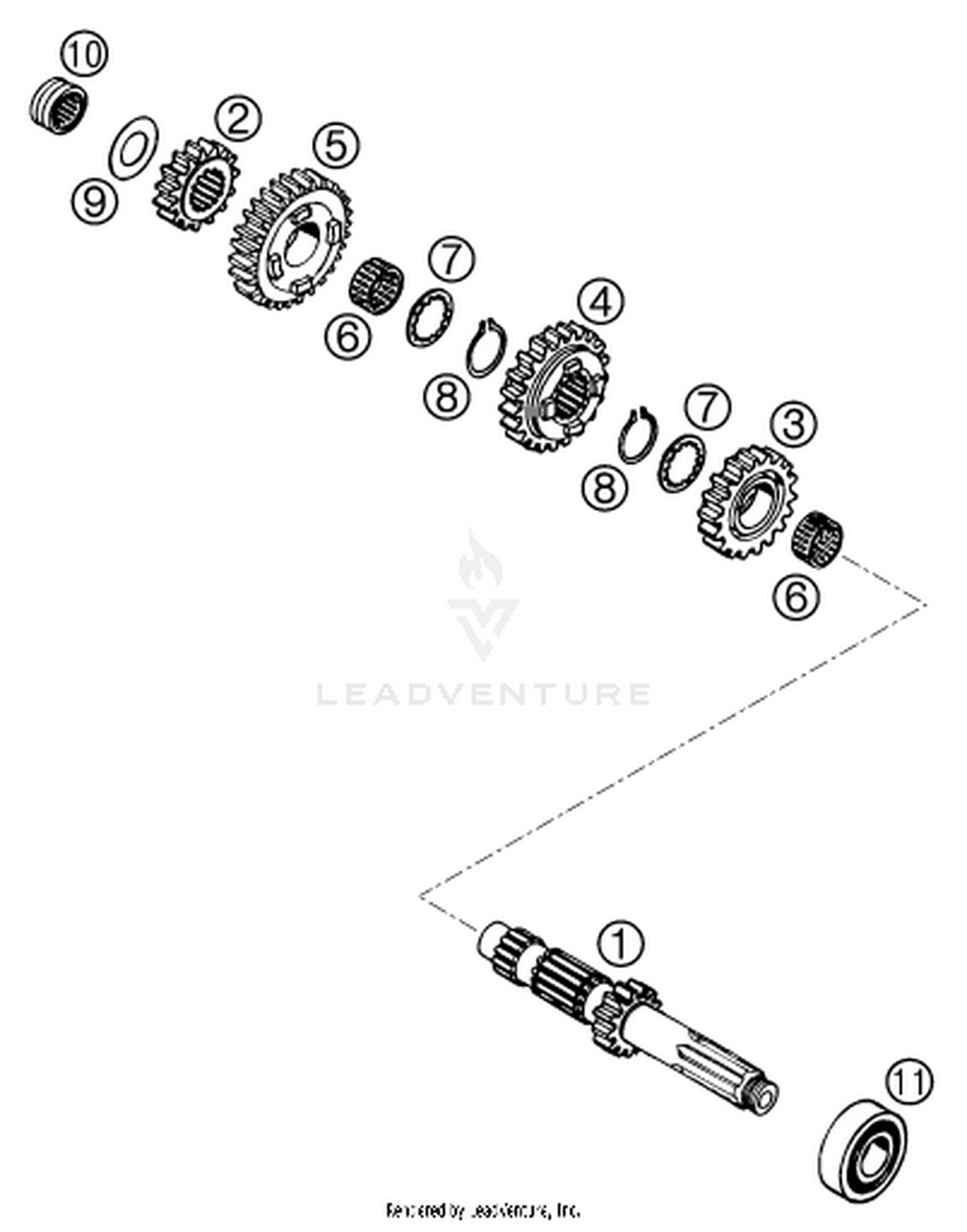 33 TRANSMISSION I - MAIN SHAFT
