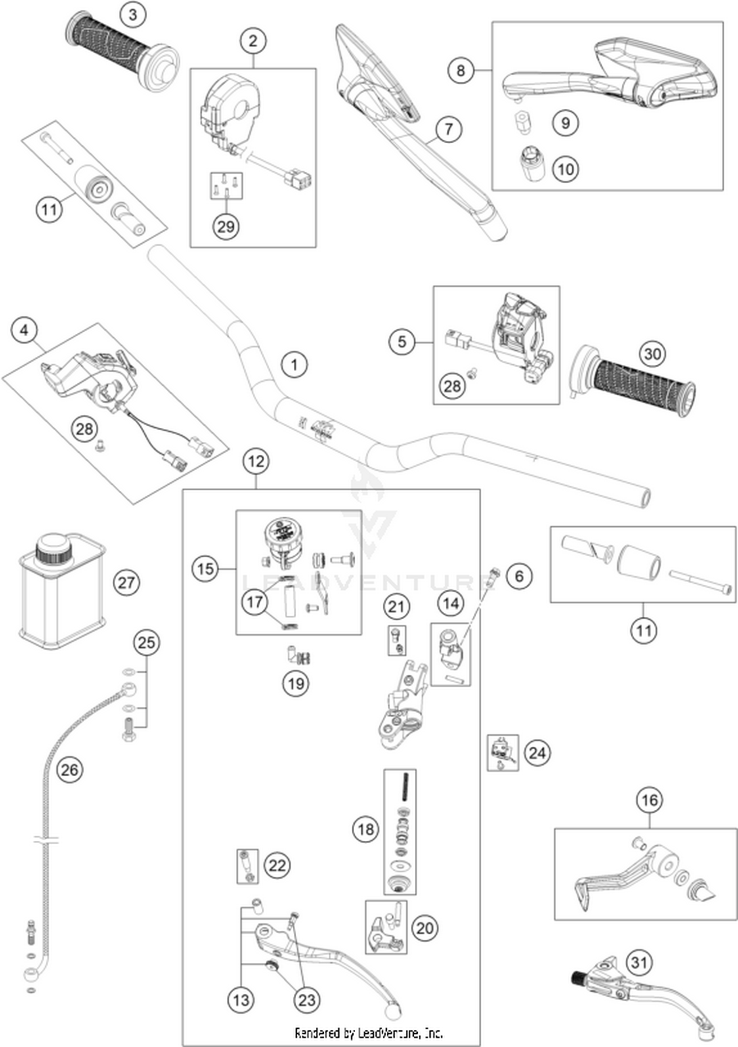 02 HANDLEBAR, CONTROLS