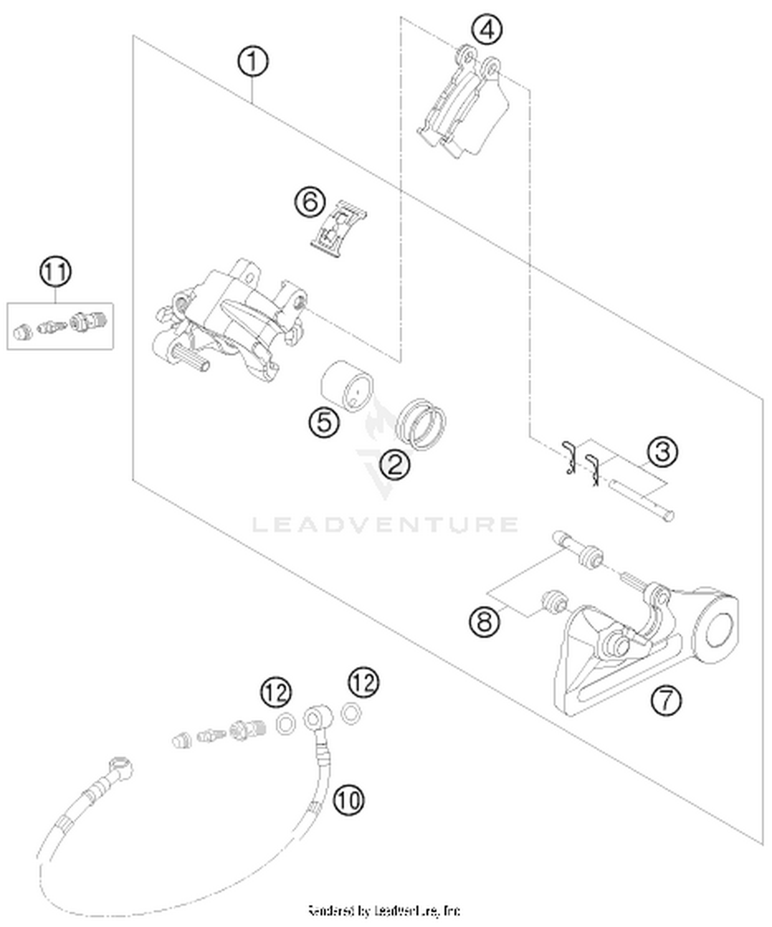 13 REAR BRAKE CALIPER