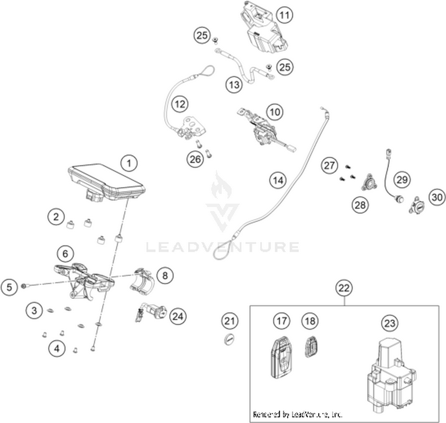 14 INSTRUMENTS / LOCK SYSTEM
