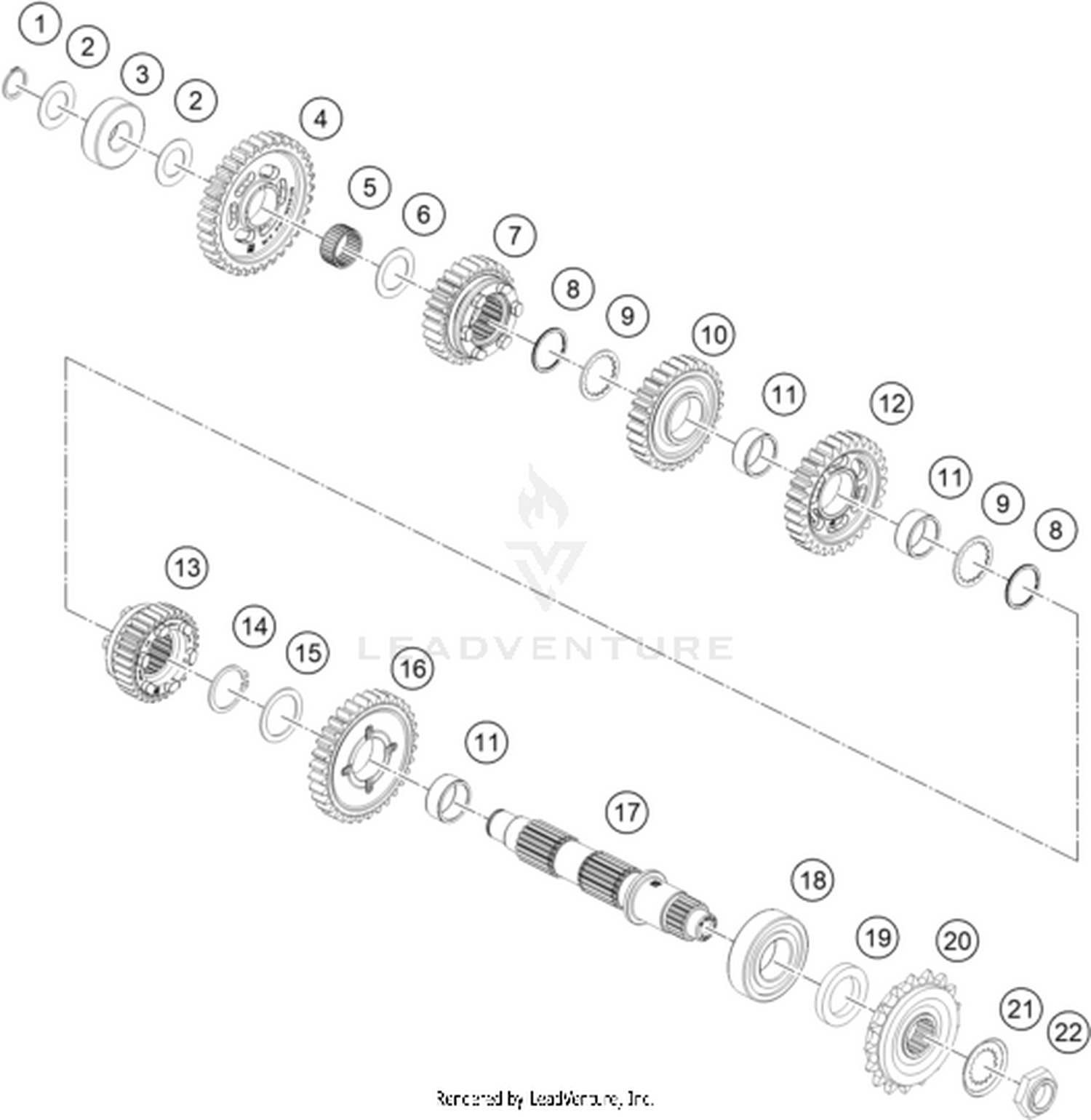 33 TRANSMISSION II - COUNTERSHAFT