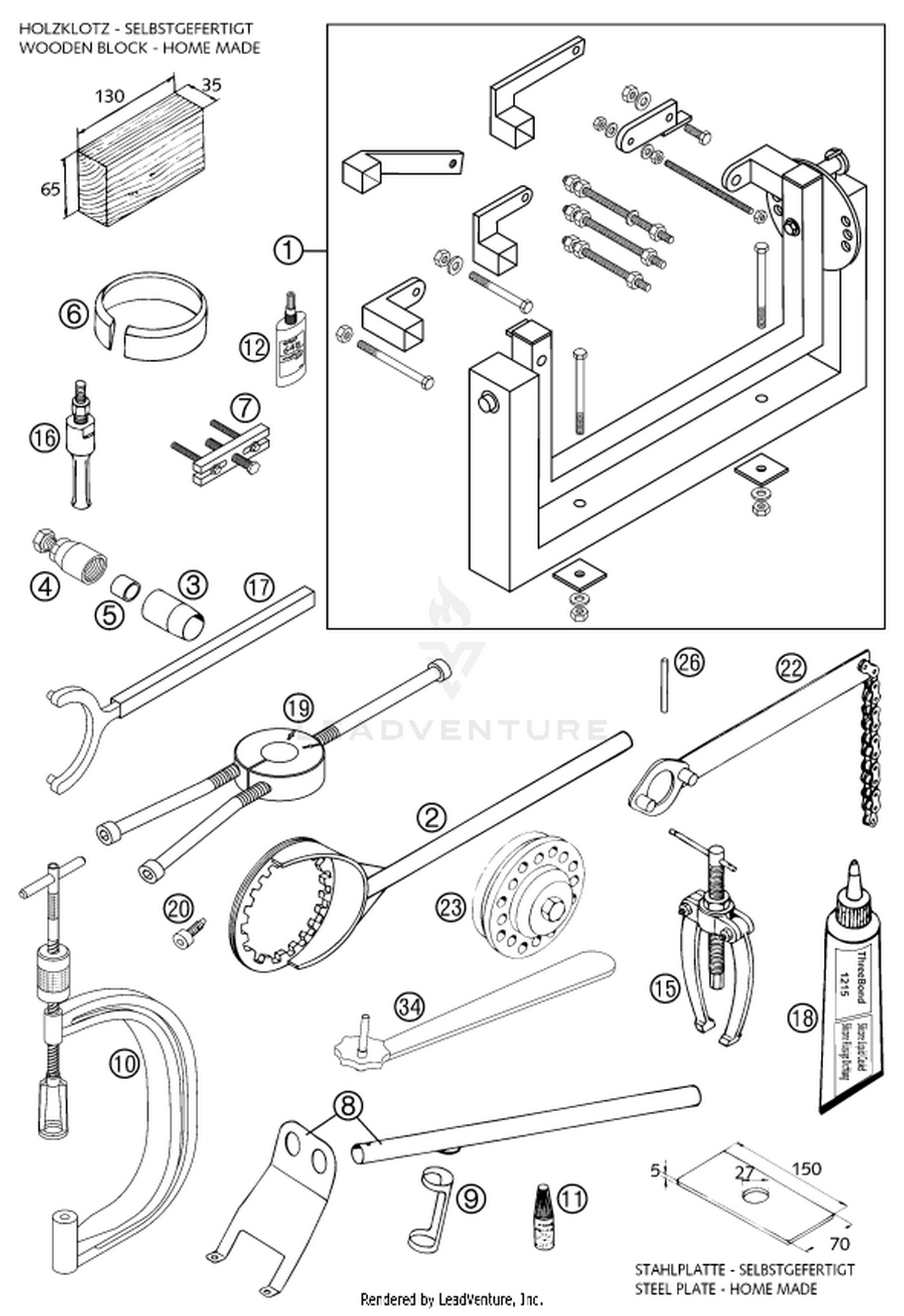 29 Special tools (engine)