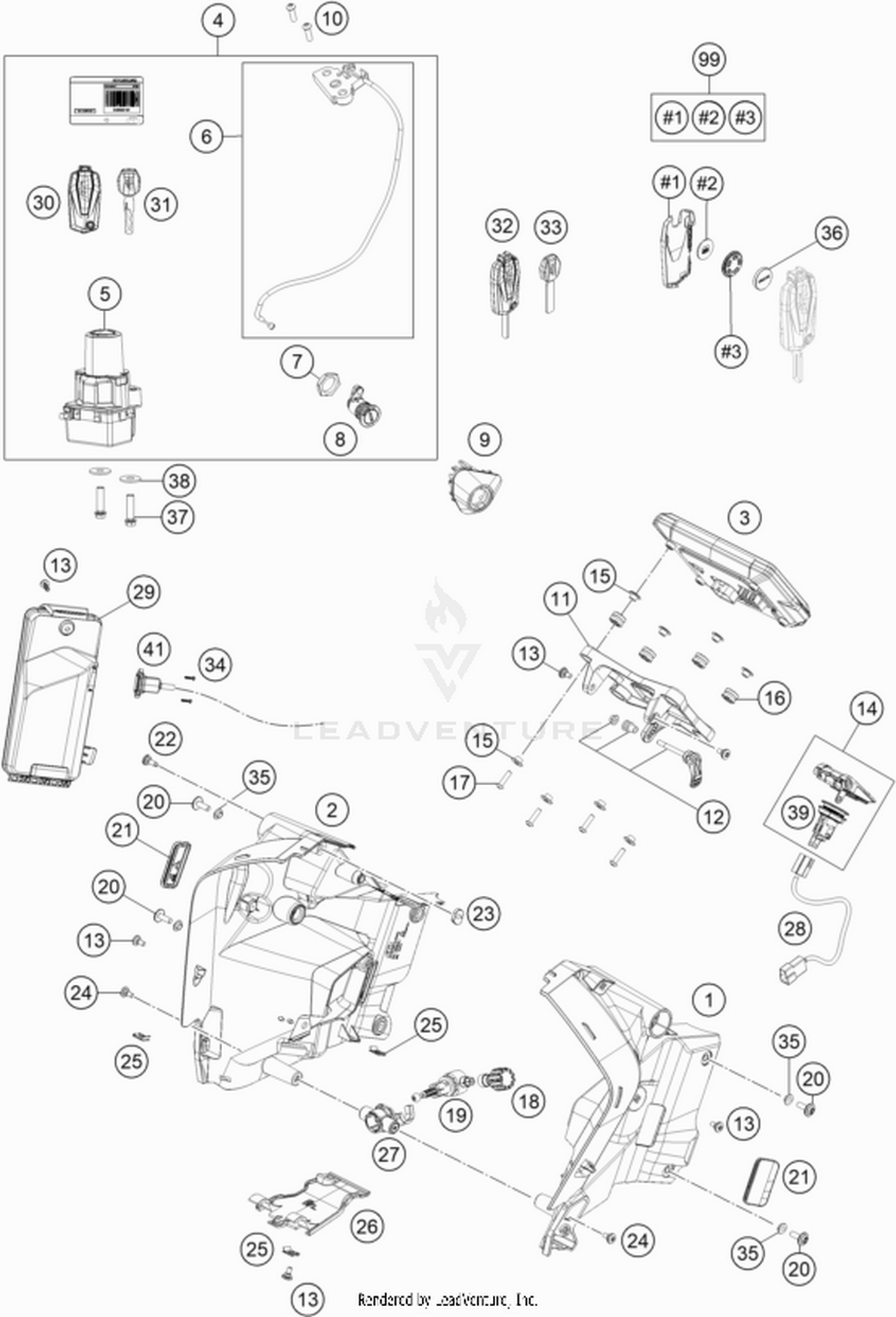 14 INSTRUMENTS / LOCK SYSTEM