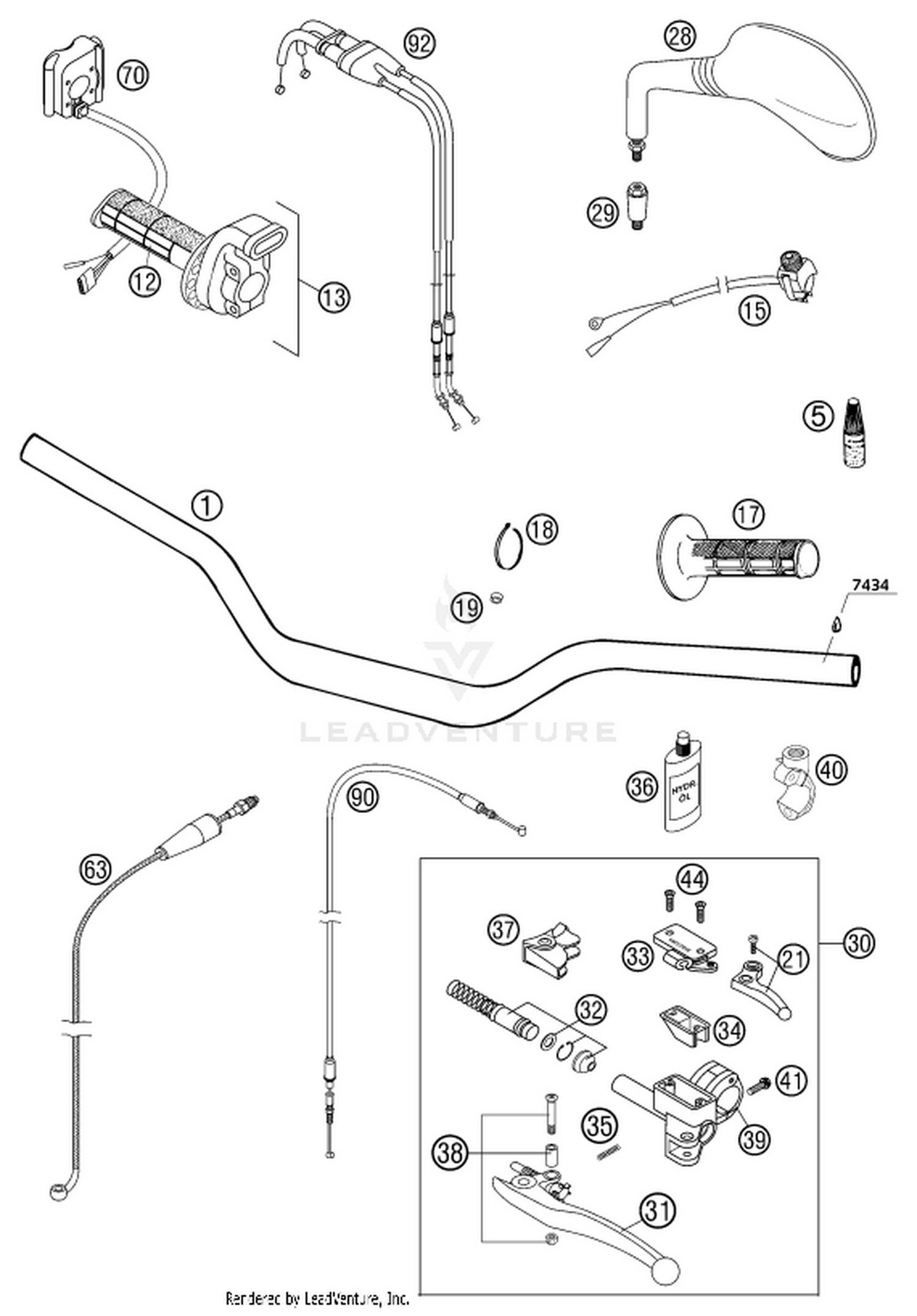 02 HANDLEBAR, CONTROLS