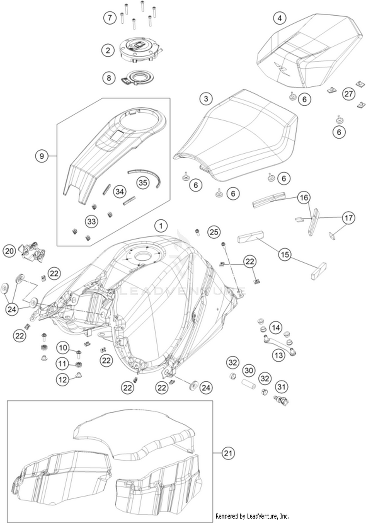 07 TANK, SEAT