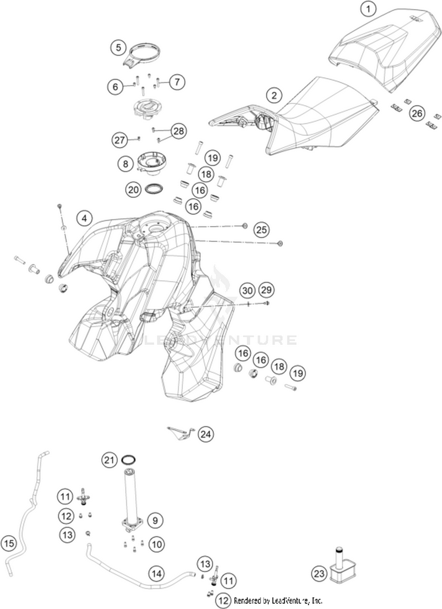 07 TANK, SEAT