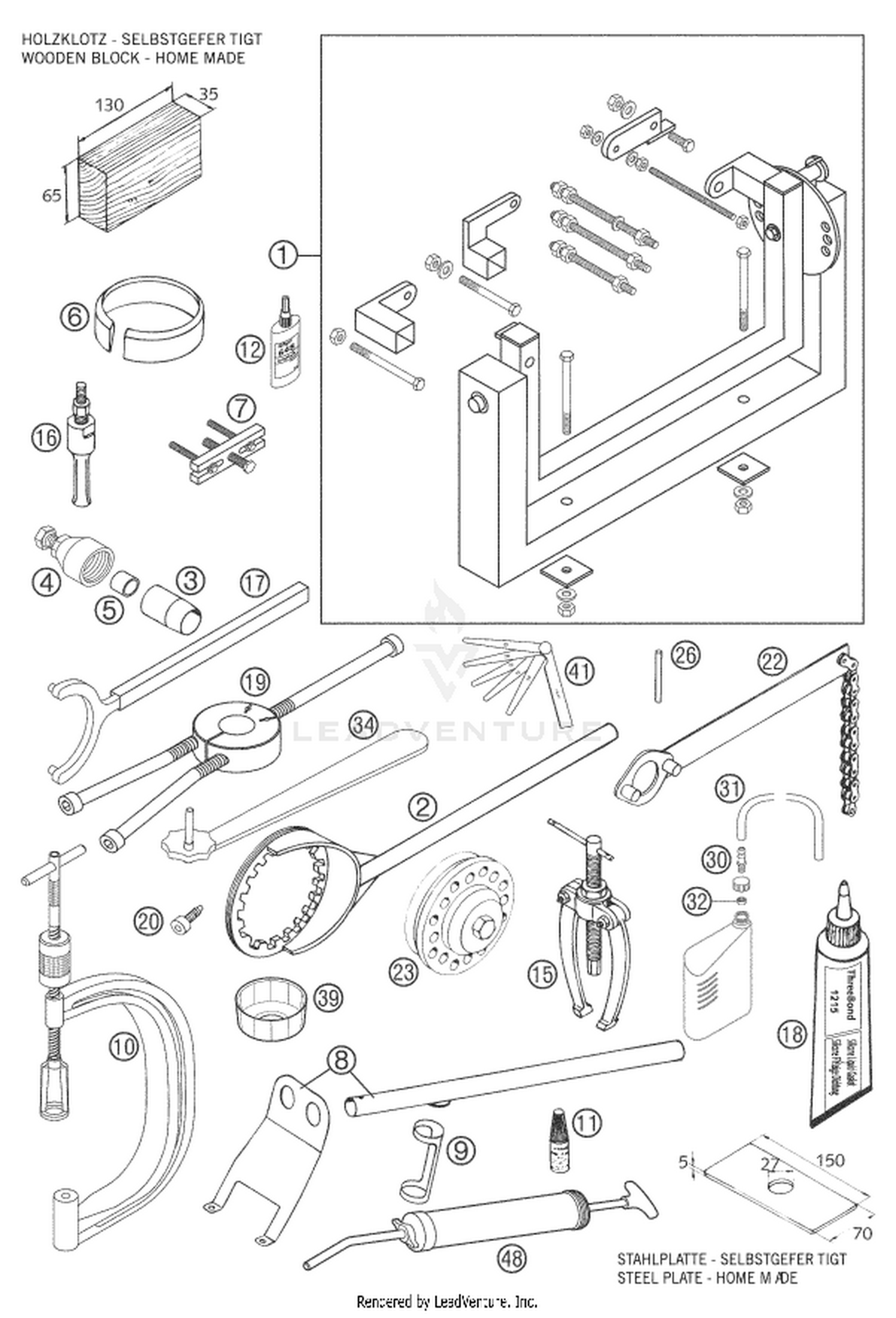 29 Special tools (engine)
