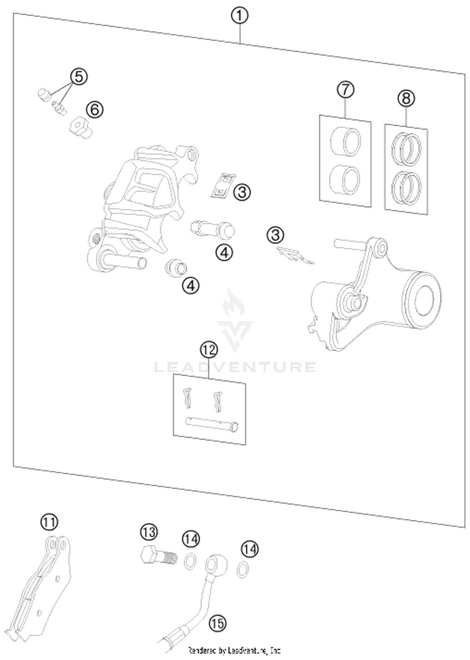 13 REAR BRAKE CALIPER