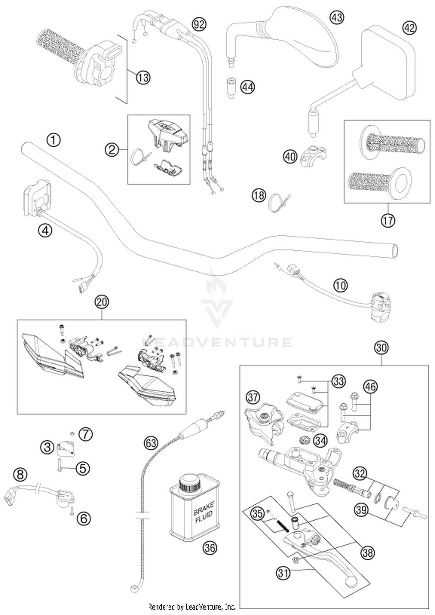 02 HANDLEBAR, CONTROLS