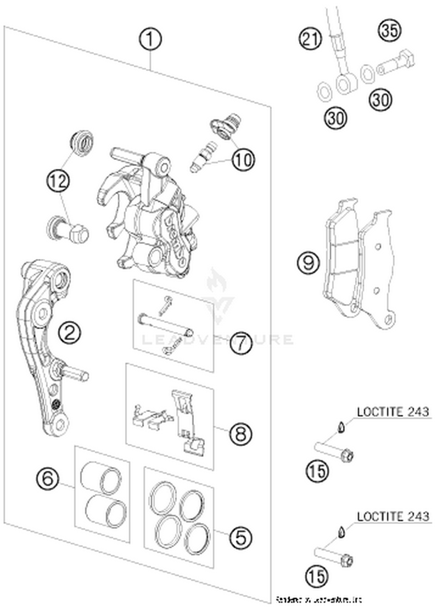 13 FRONT BRAKE CALIPER