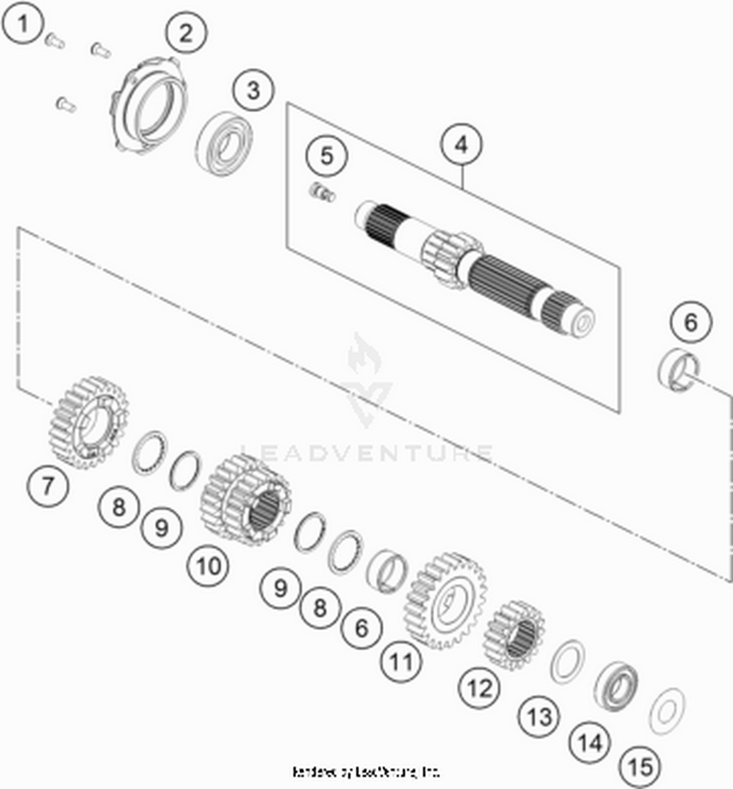 33 TRANSMISSION I - MAIN SHAFT