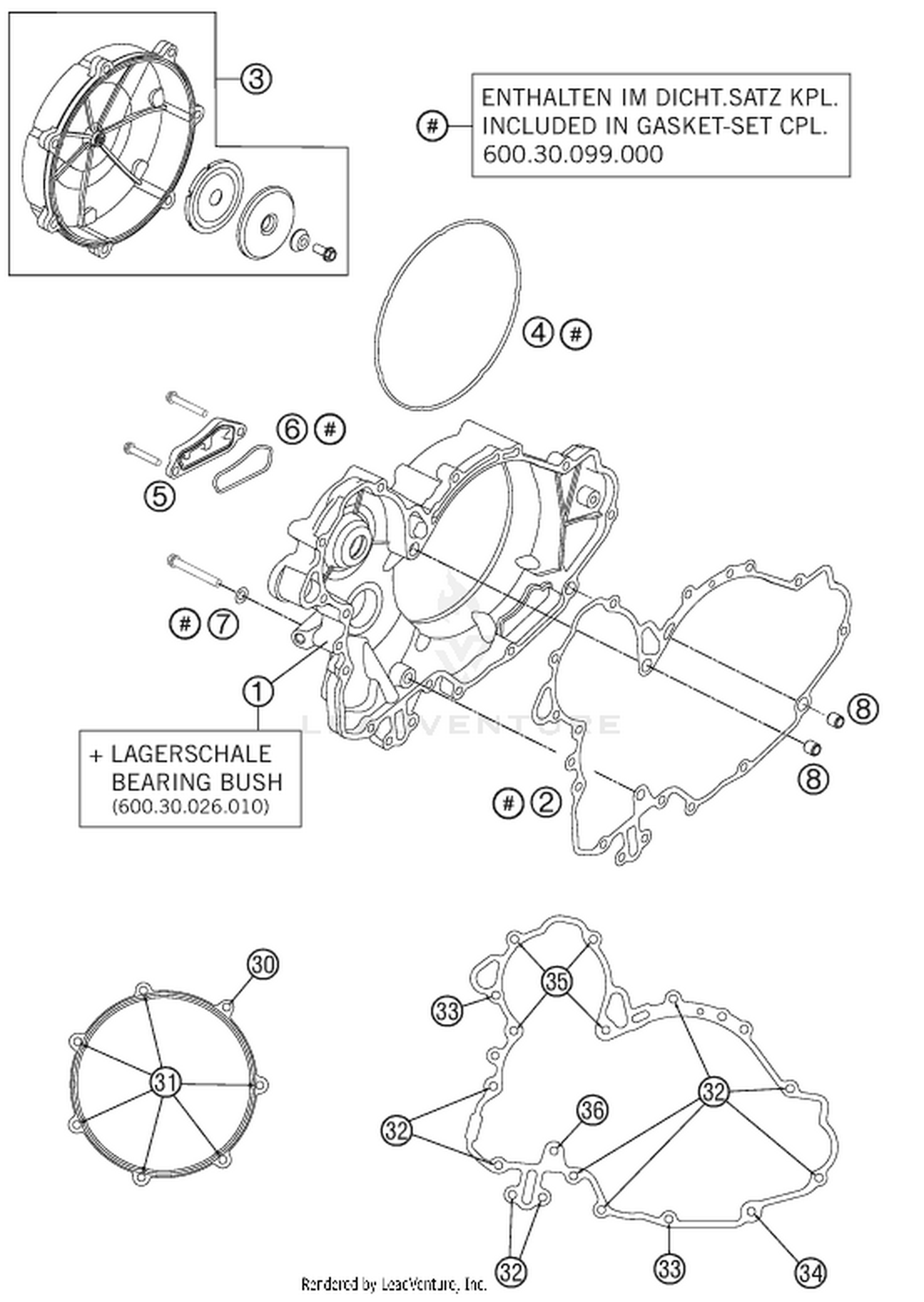 30 CLUTCH COVER