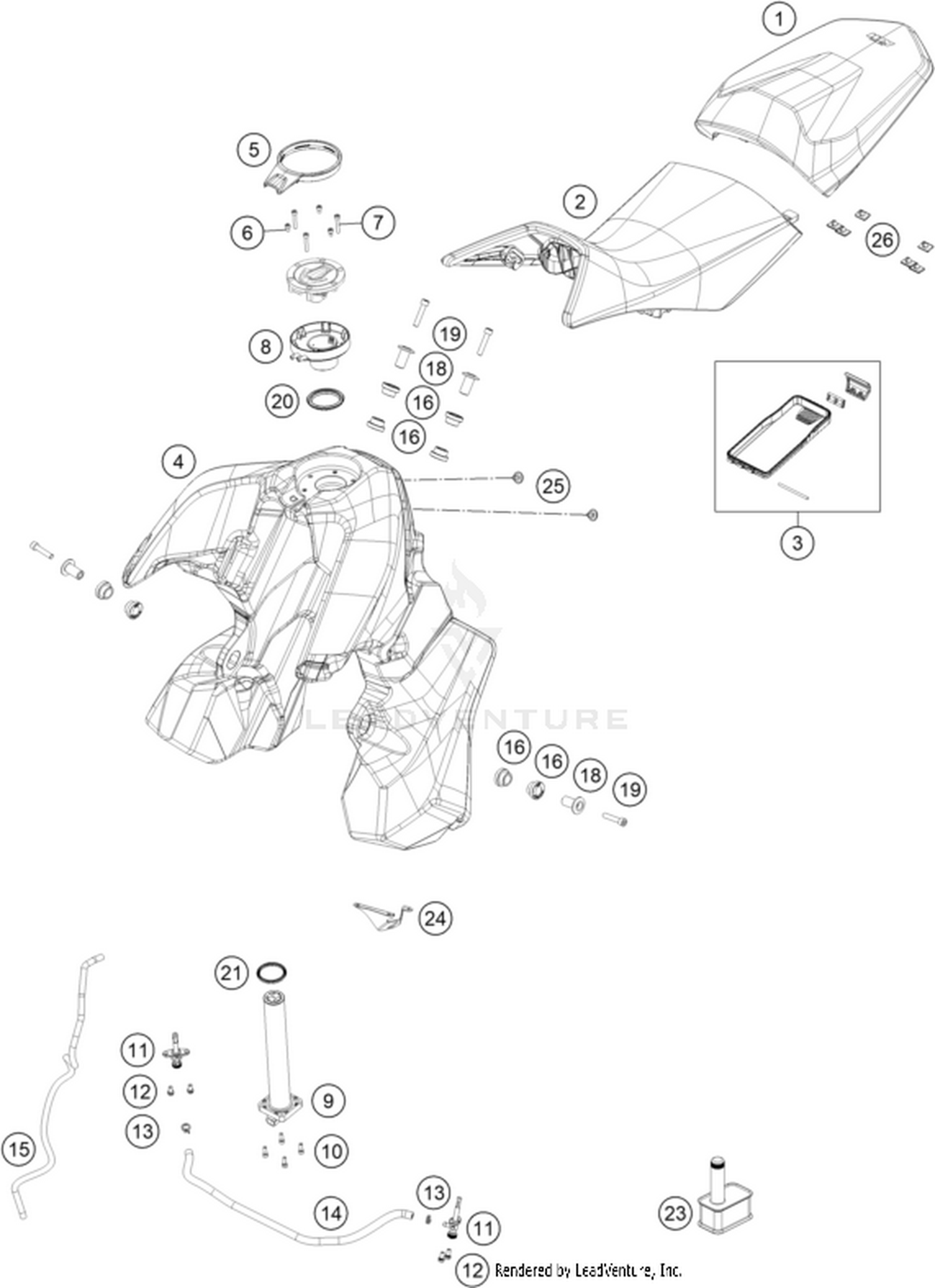 07 TANK, SEAT