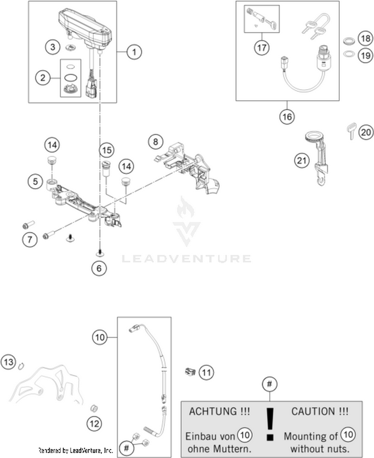 14 INSTRUMENTS / LOCK SYSTEM