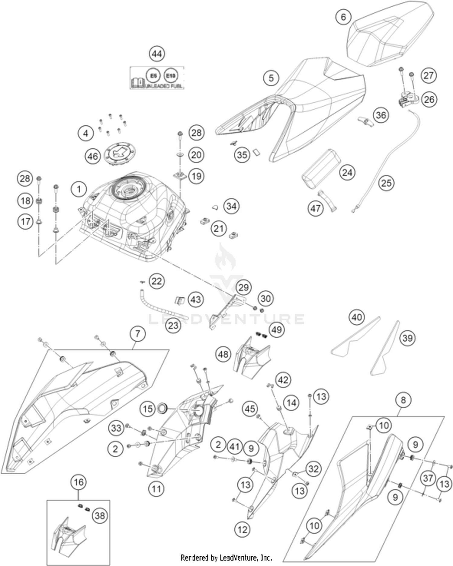 07 TANK, SEAT