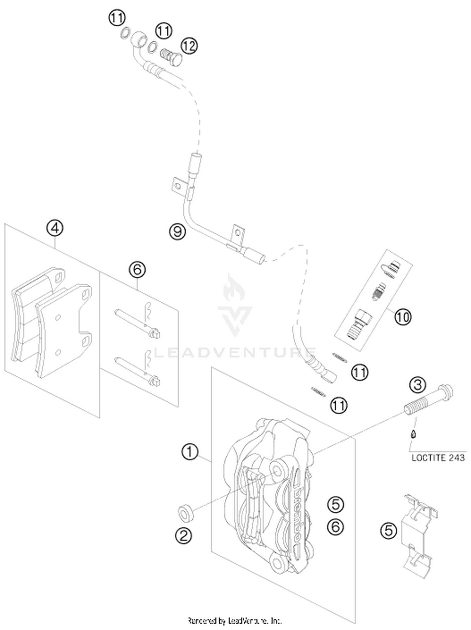 13 FRONT BRAKE CALIPER