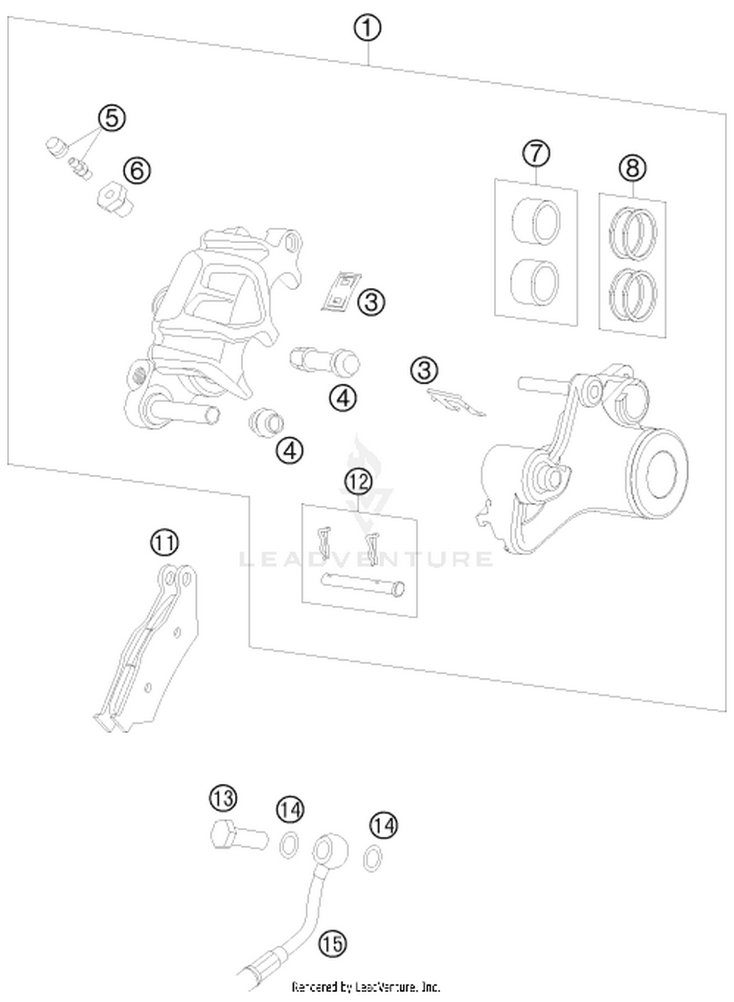 13 REAR BRAKE CALIPER