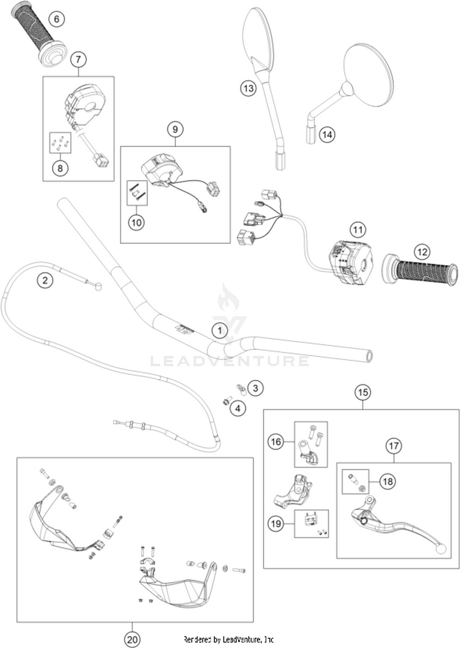 02 HANDLEBAR, CONTROLS