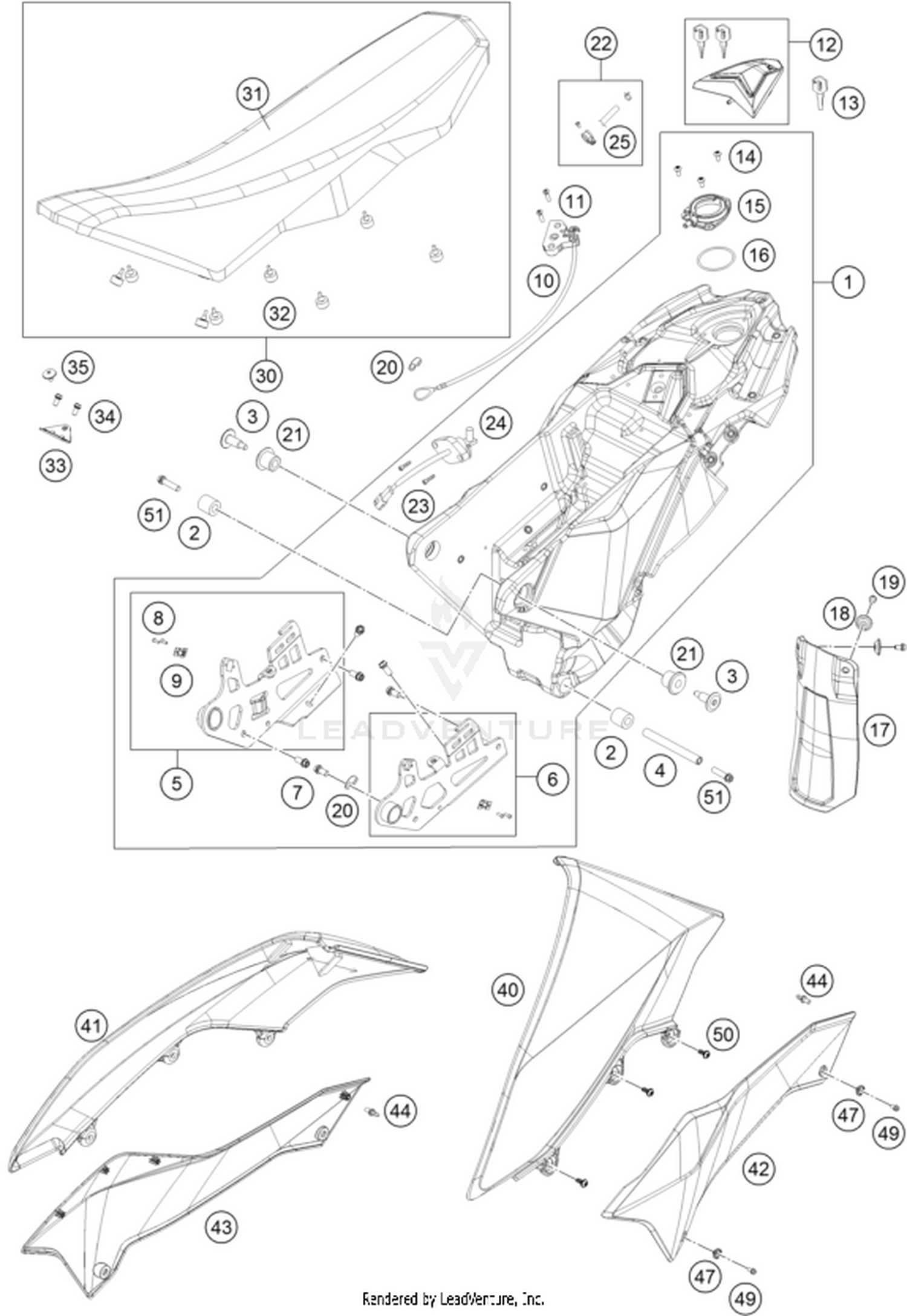07 TANK, SEAT