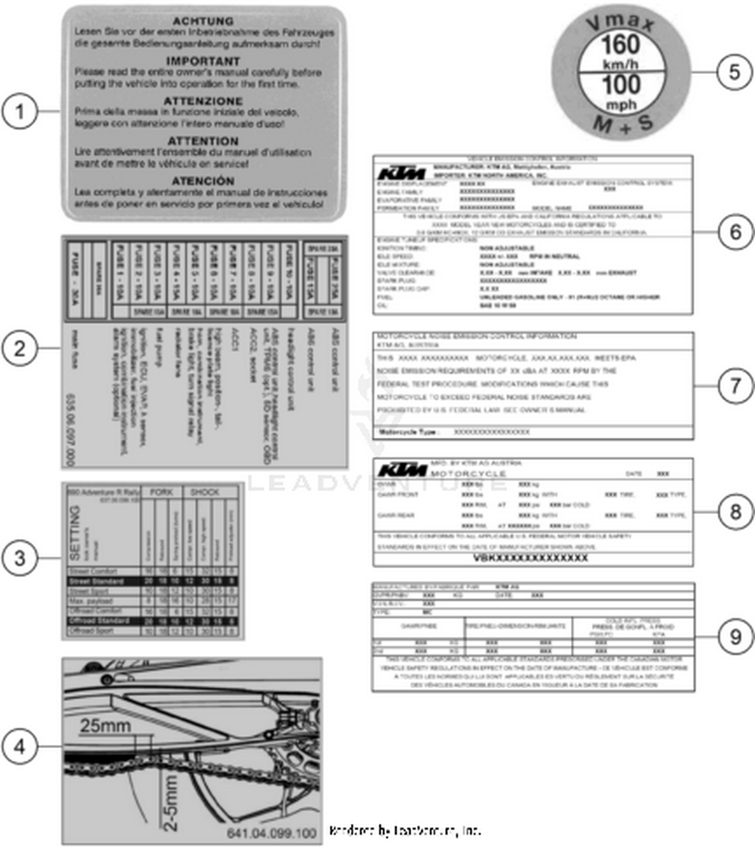 80 TECHNIC INFORMATION STICKER
