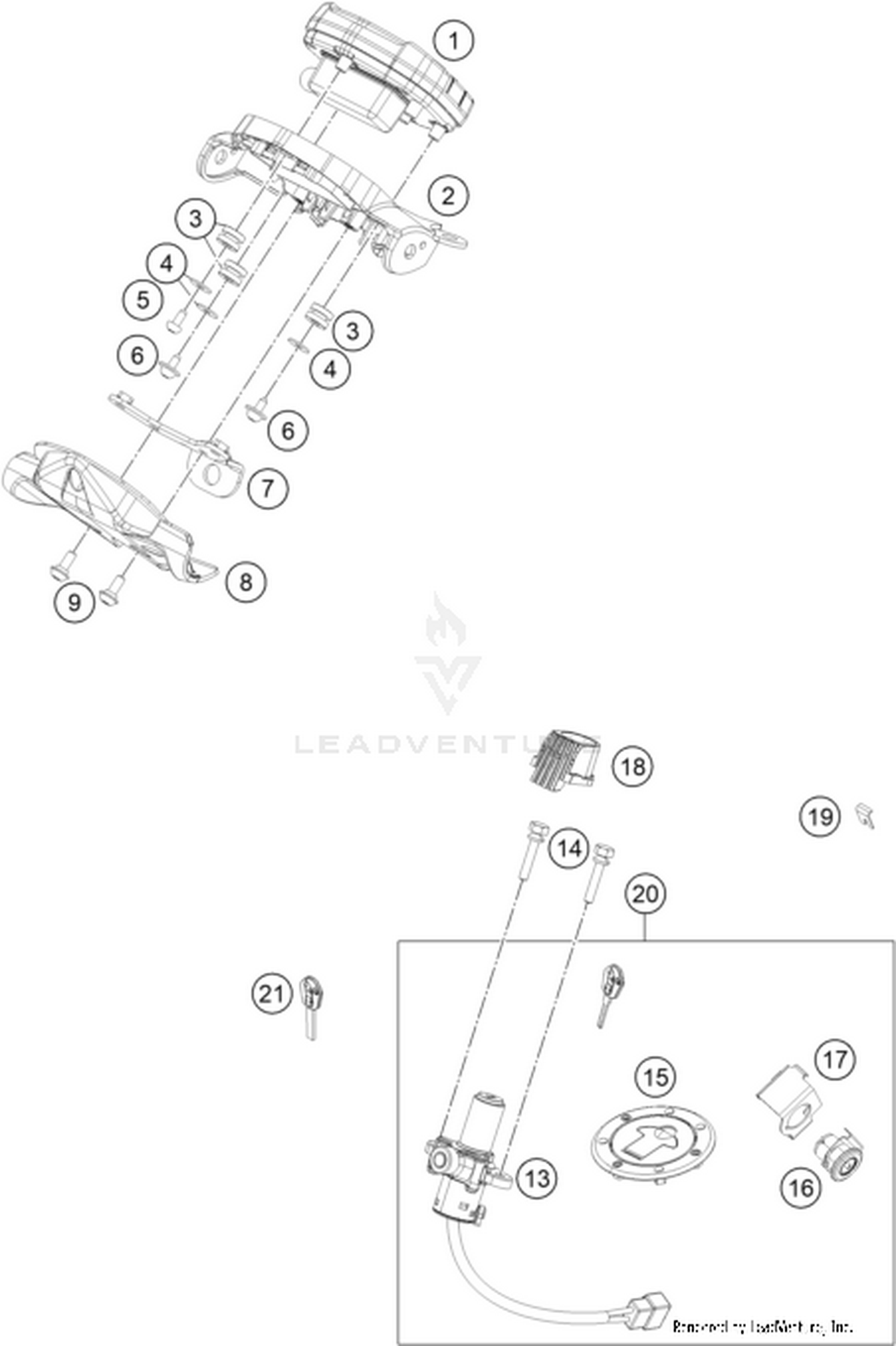 14 INSTRUMENTS / LOCK SYSTEM