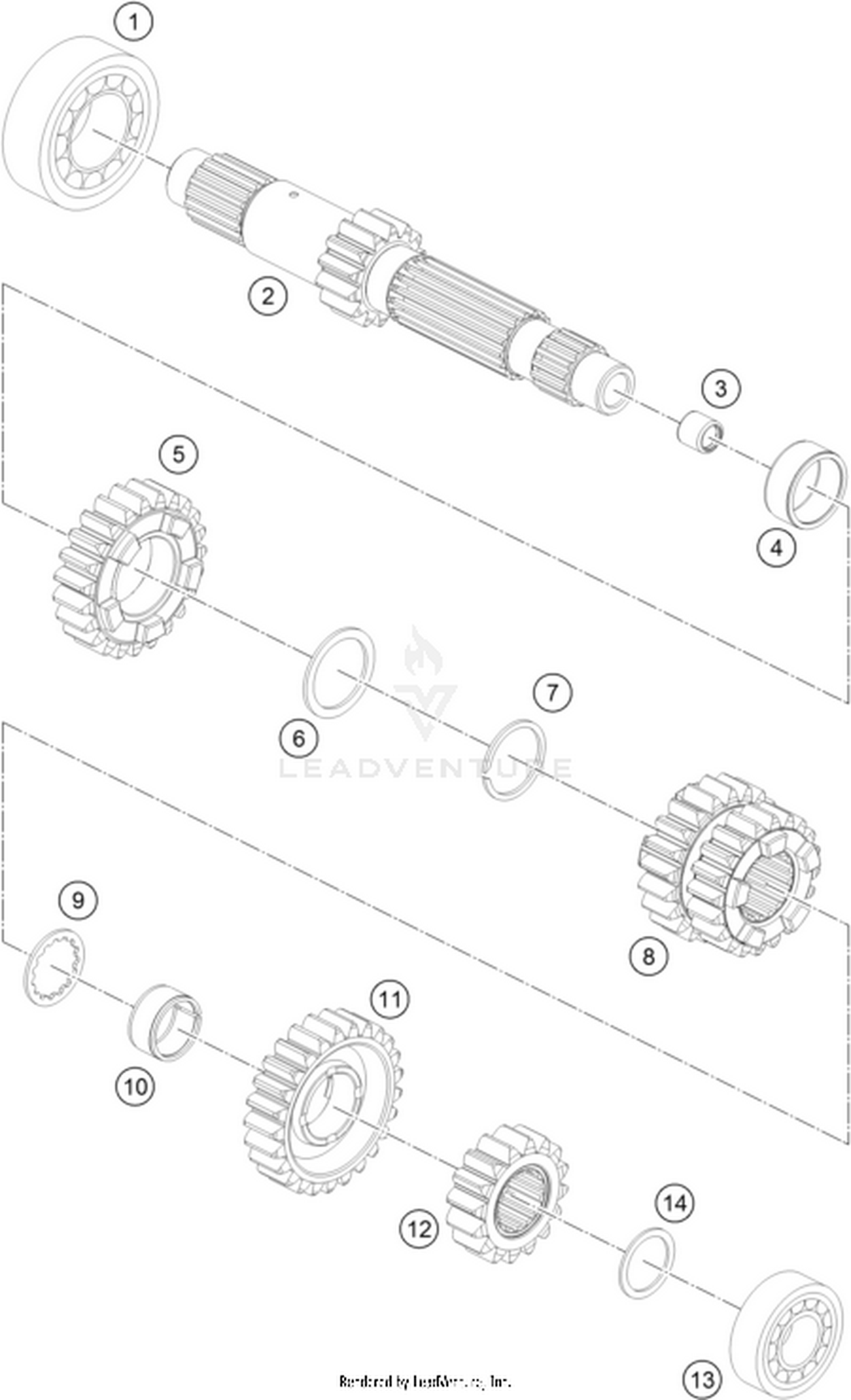 33 TRANSMISSION I - MAIN SHAFT