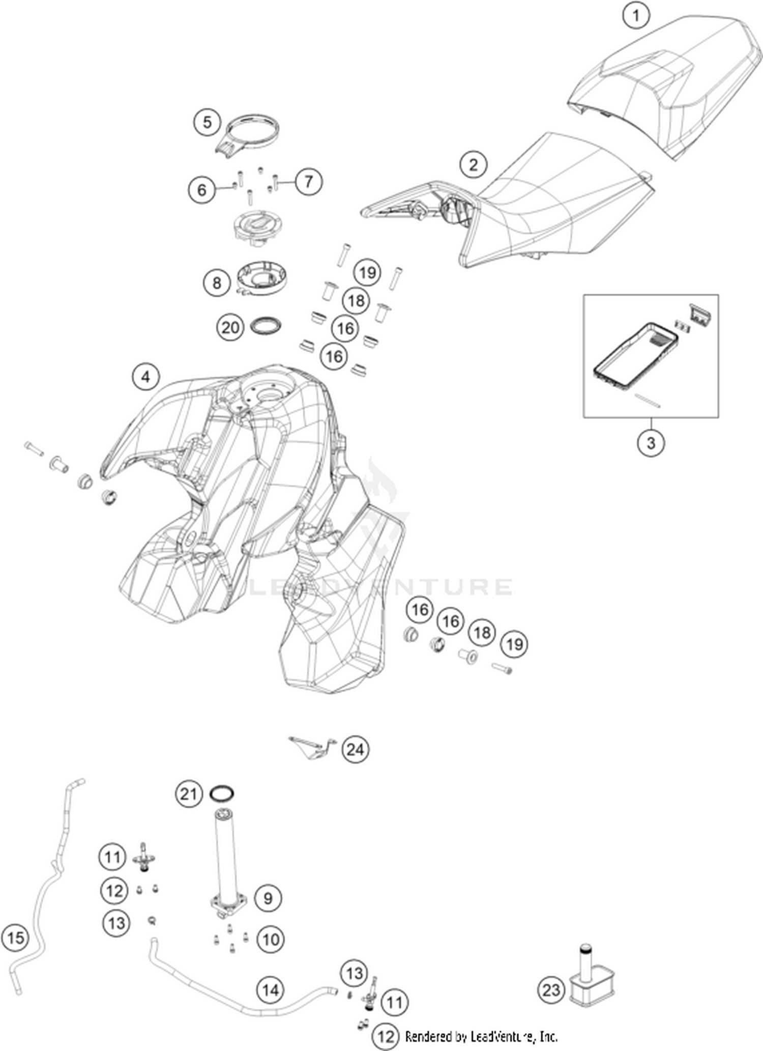 07 TANK, SEAT