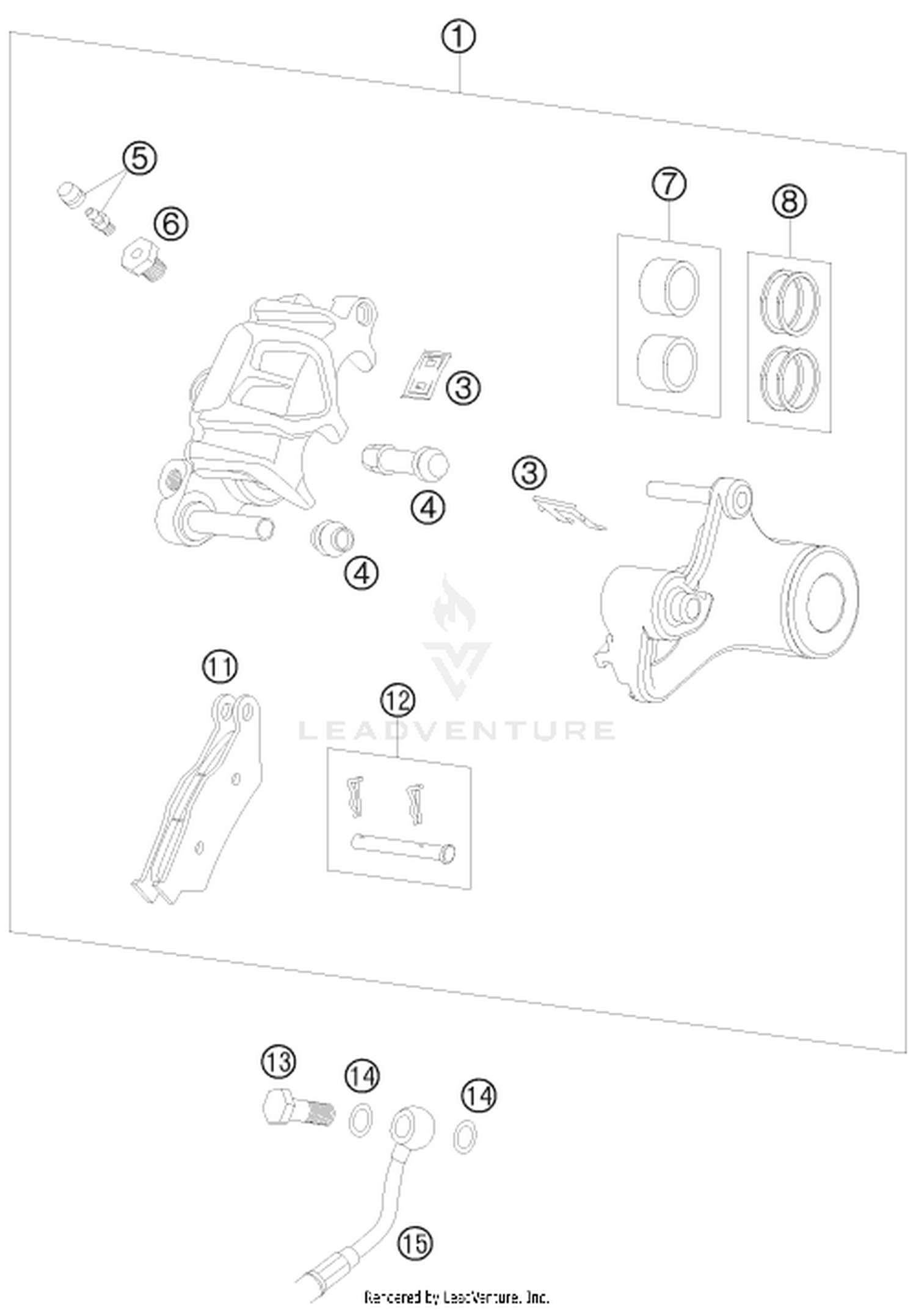 13 REAR BRAKE CALIPER