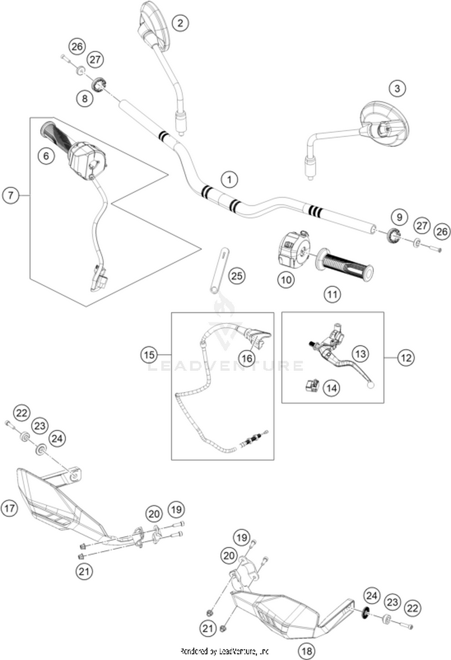 02 HANDLEBAR, CONTROLS