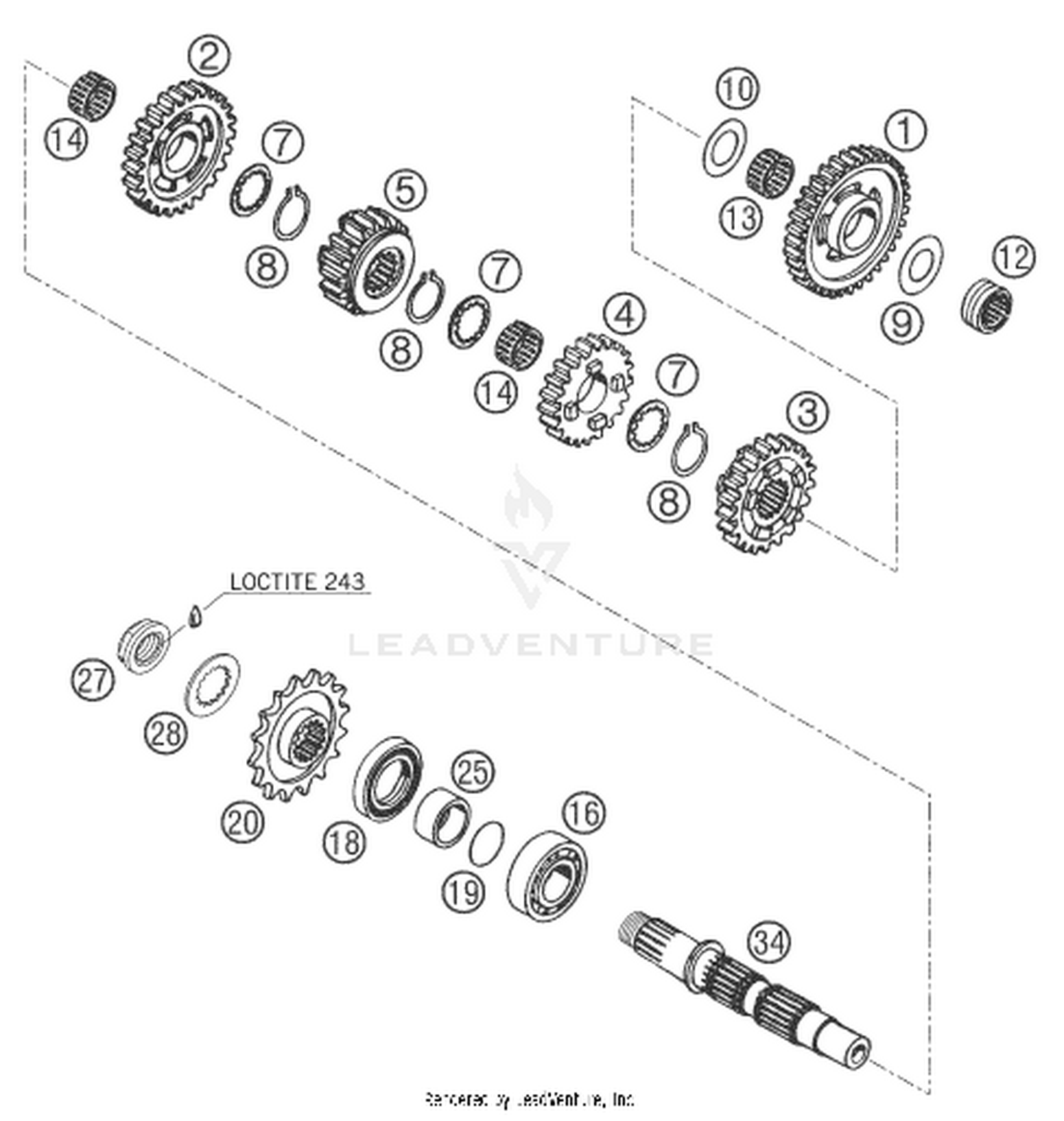 33 TRANSMISSION II - COUNTERSHAFT