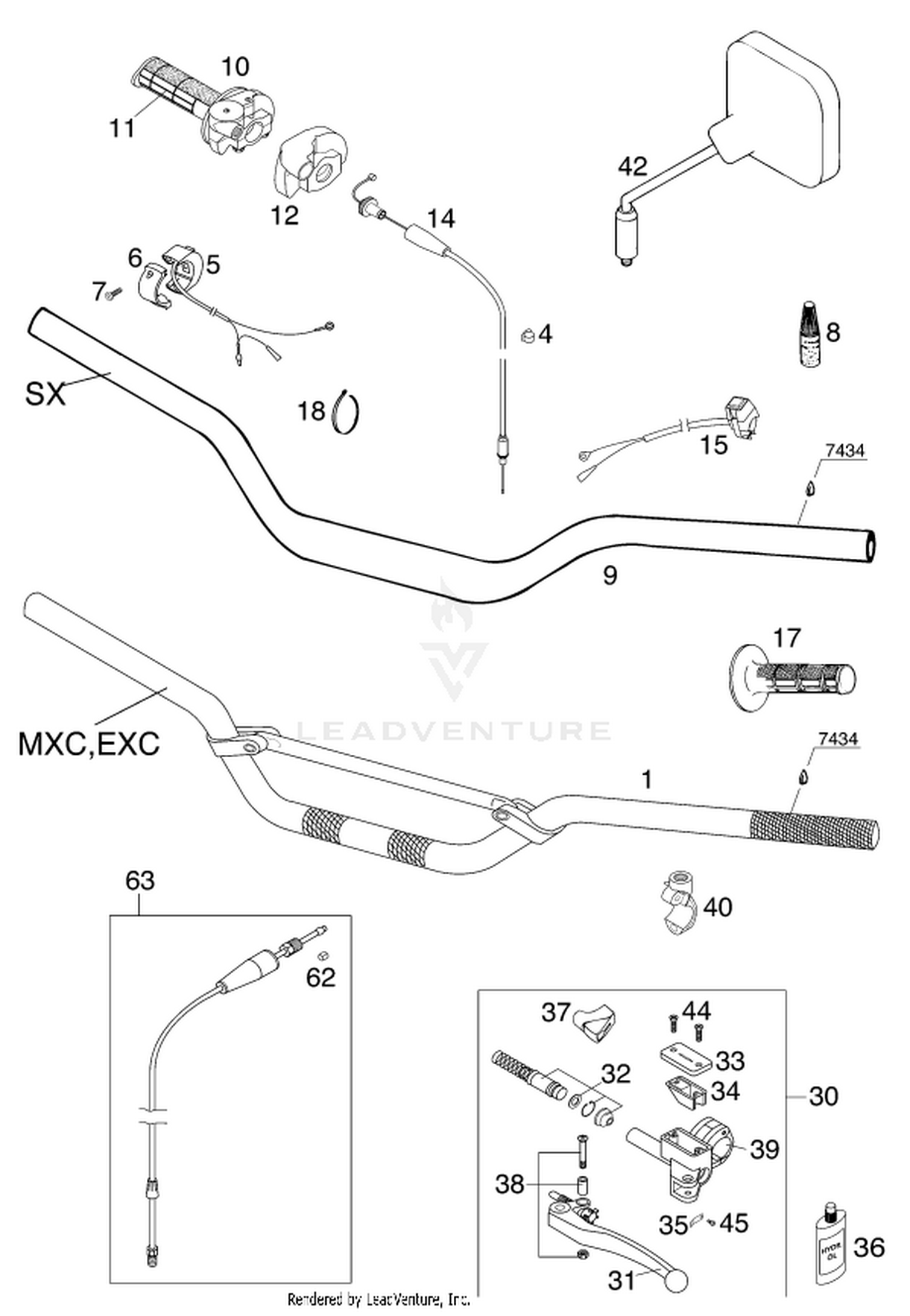 02 HANDLEBAR, CONTROLS