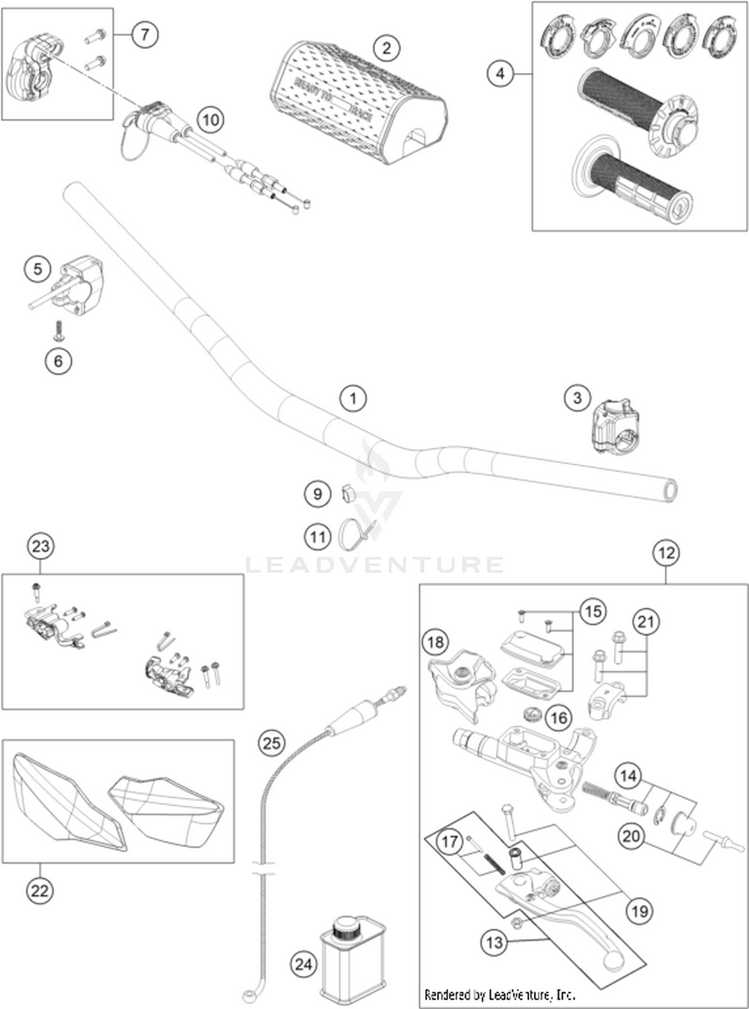 02 HANDLEBAR, CONTROLS