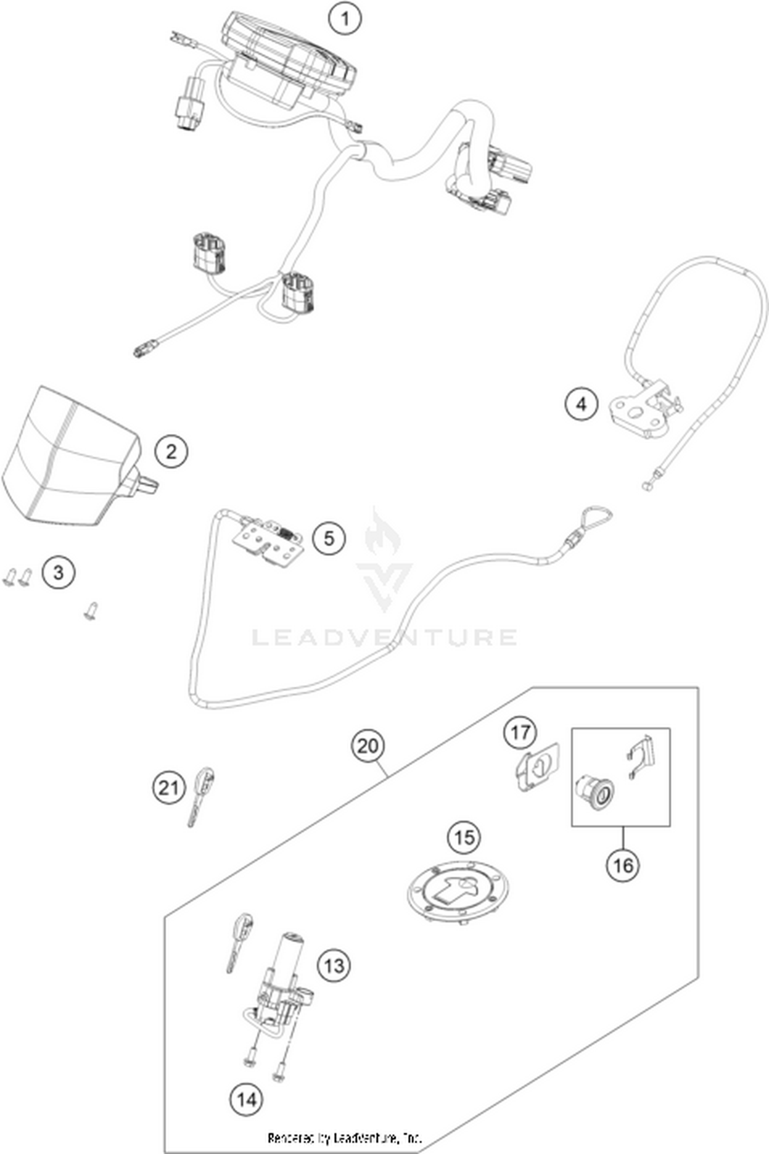 14 INSTRUMENTS / LOCK SYSTEM