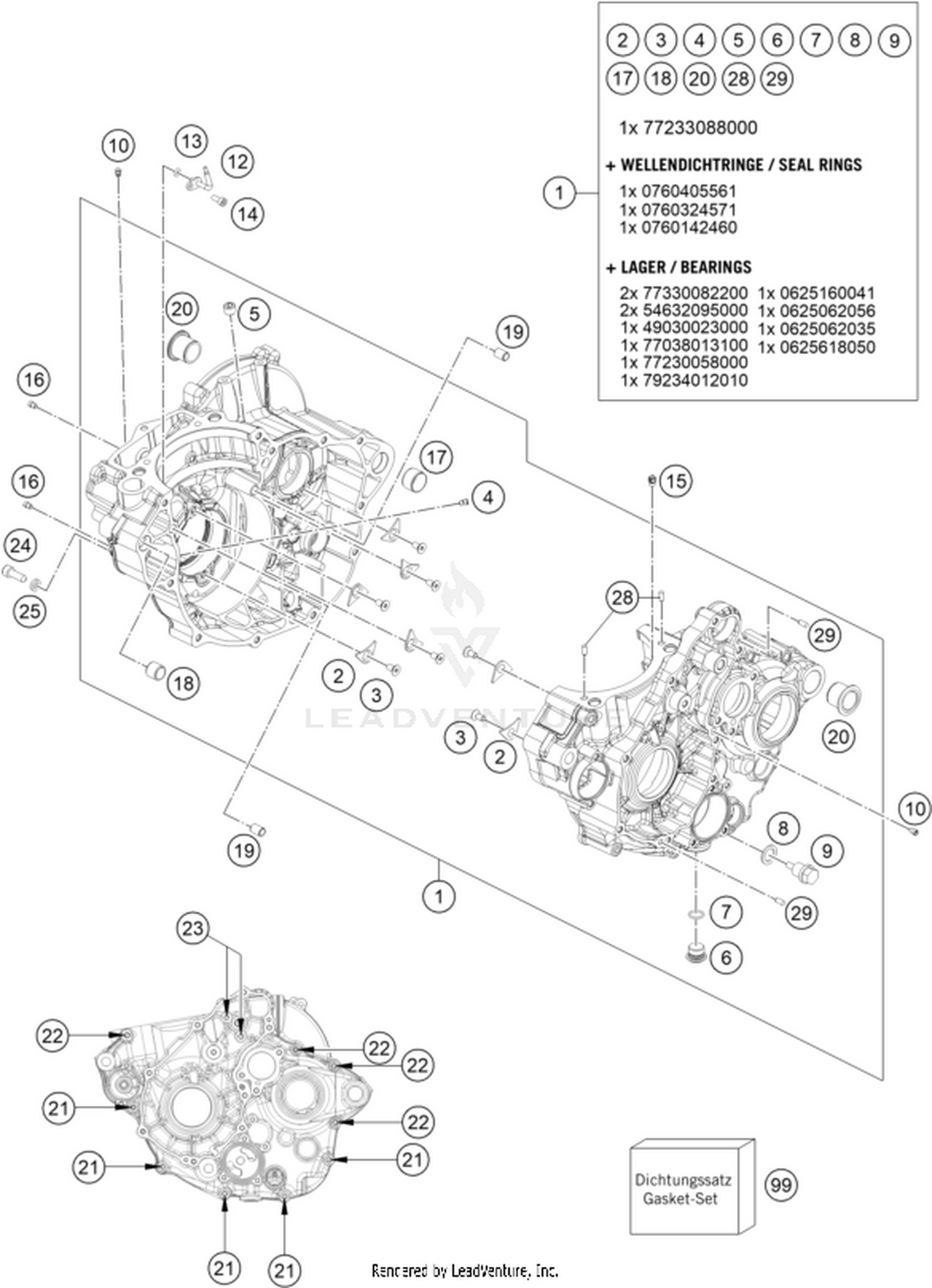 30 ENGINE CASE