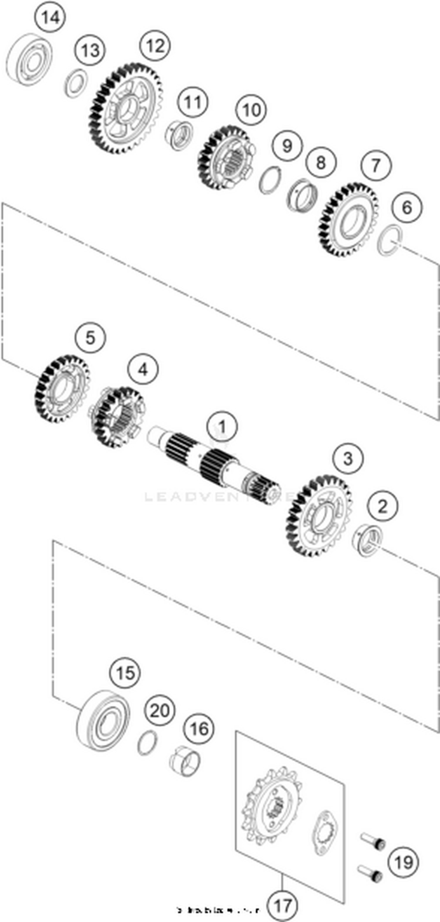 33 TRANSMISSION II - COUNTERSHAFT