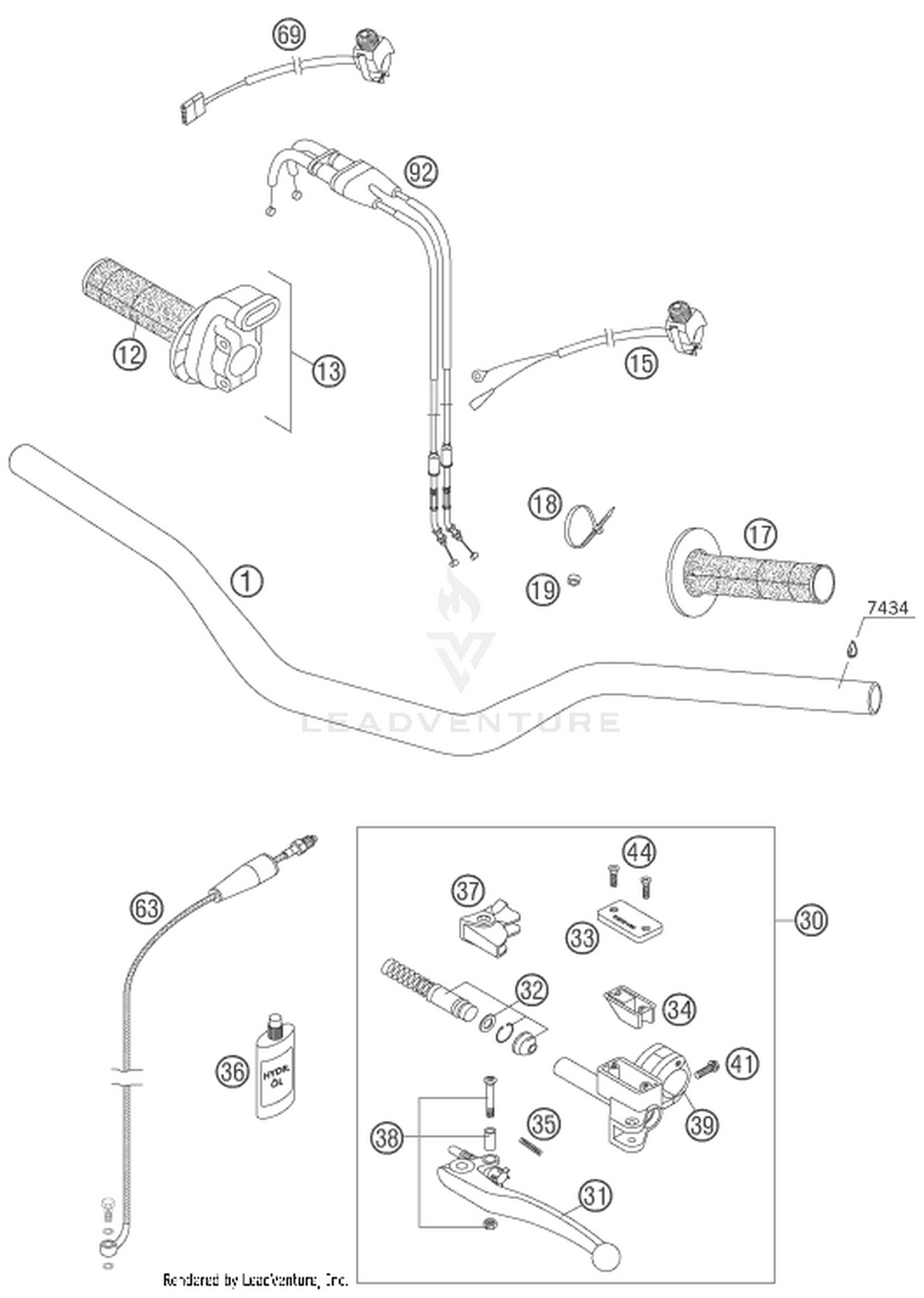 02 HANDLEBAR, CONTROLS
