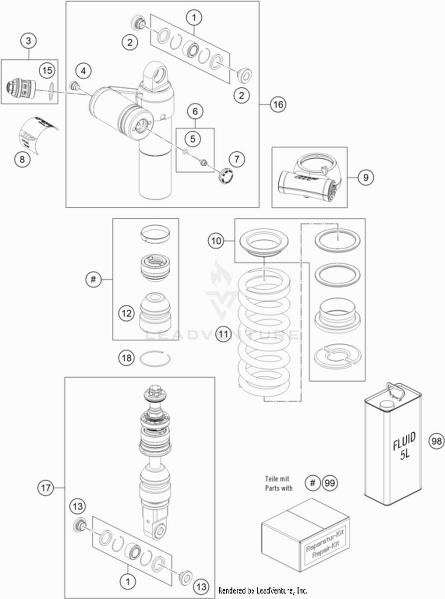 04 SHOCK ABSORBER DISASSEMBLED