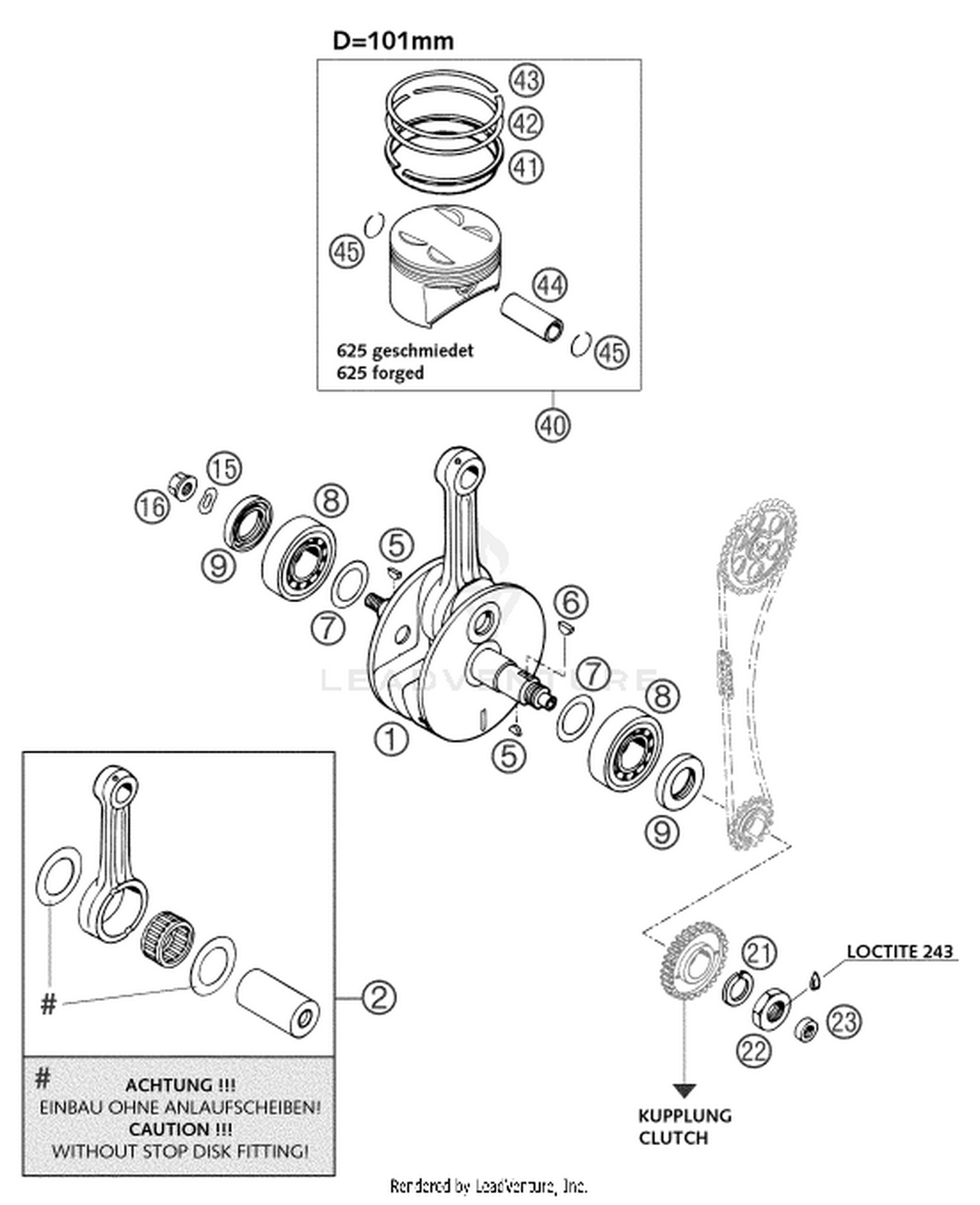 30 CRANKSHAFT, PISTON