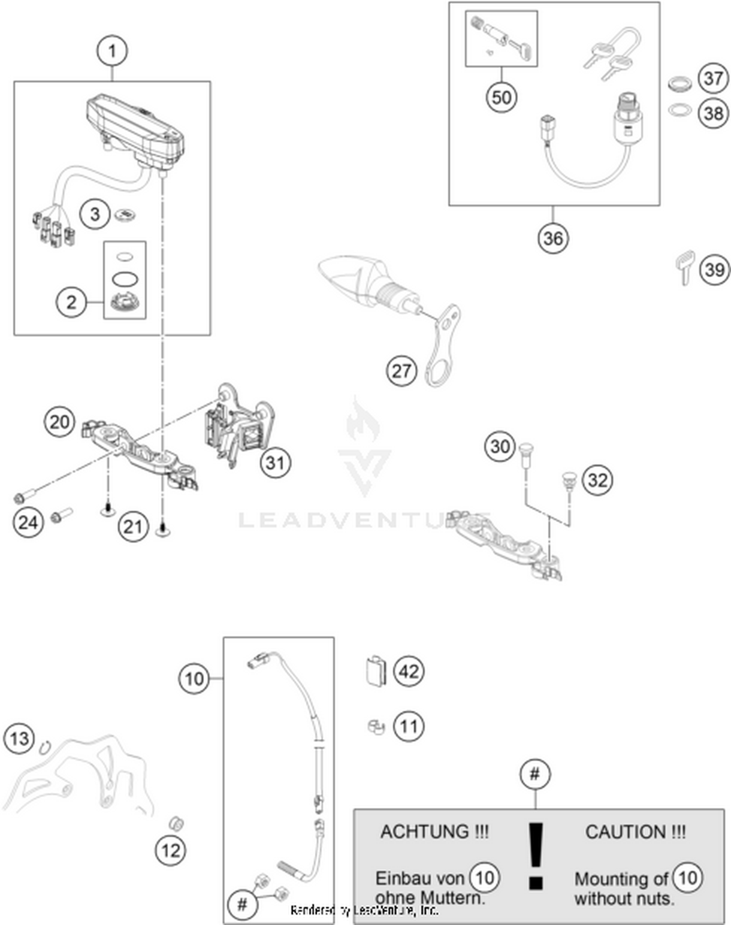 14 INSTRUMENTS / LOCK SYSTEM