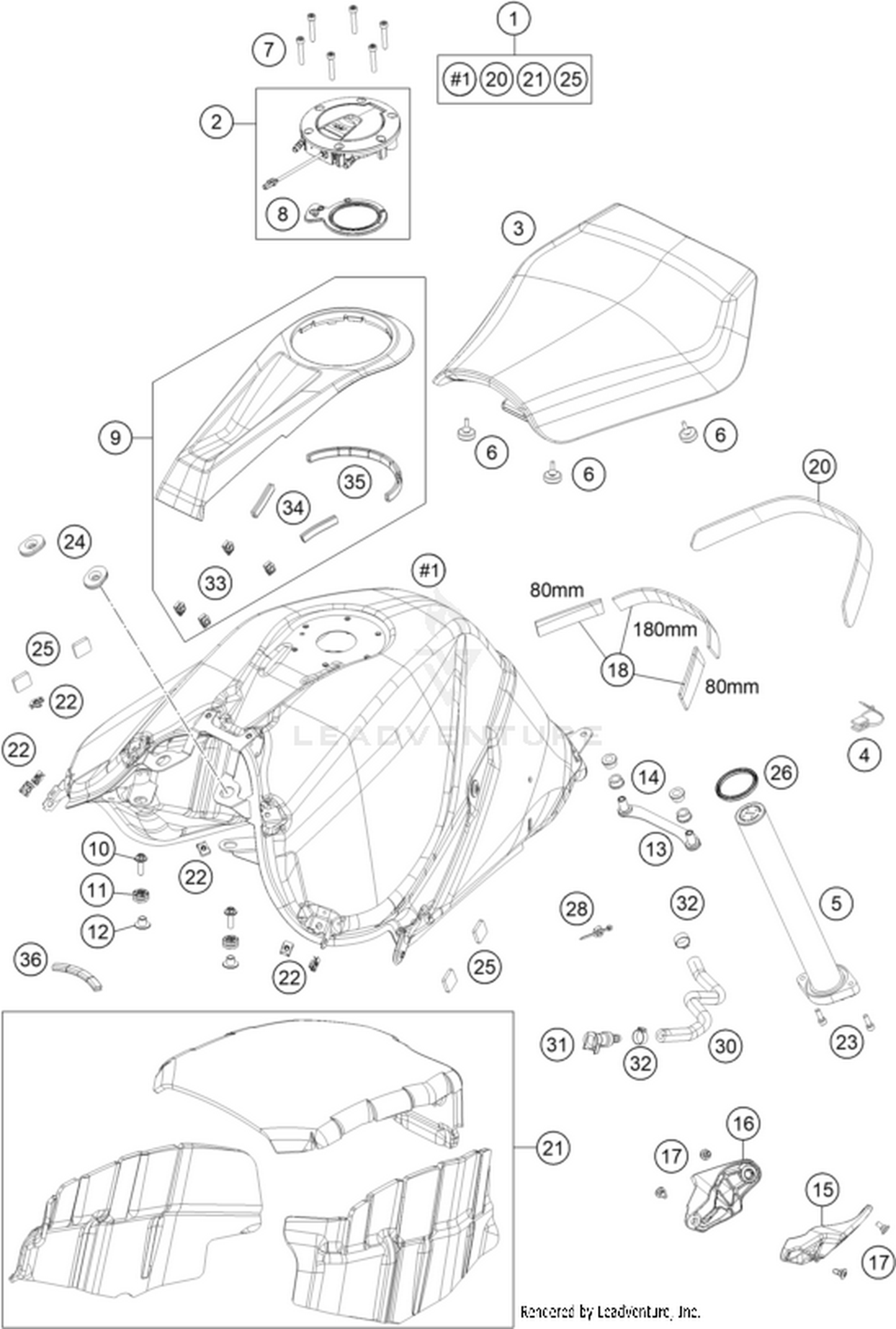 07 TANK, SEAT