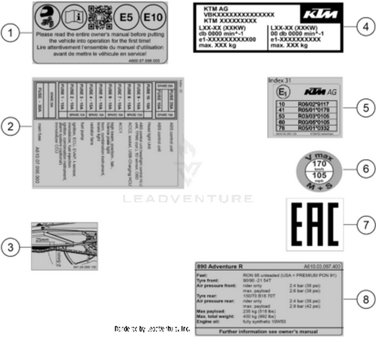 80 TECHNIC INFORMATION STICKER
