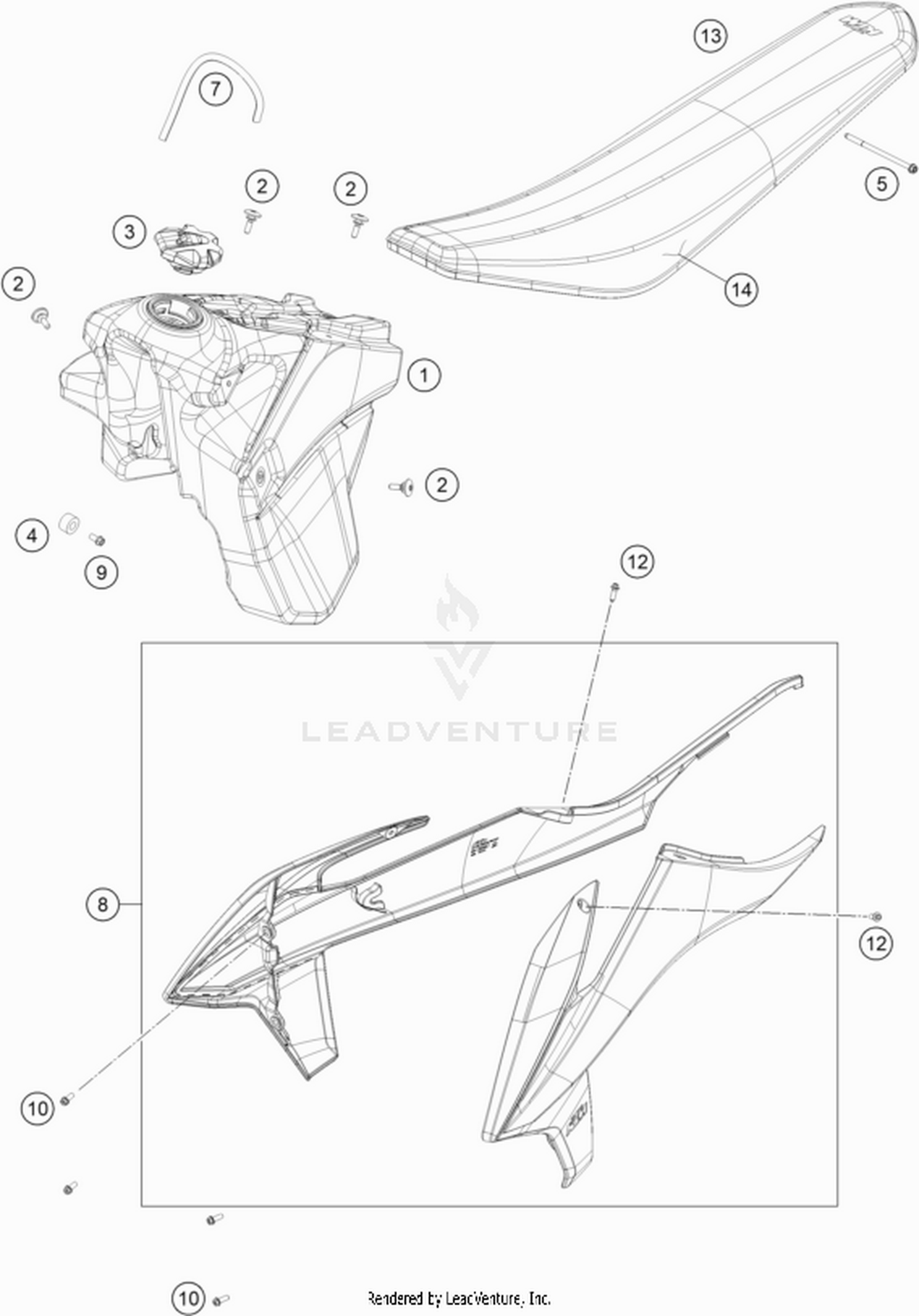 07 TANK, SEAT