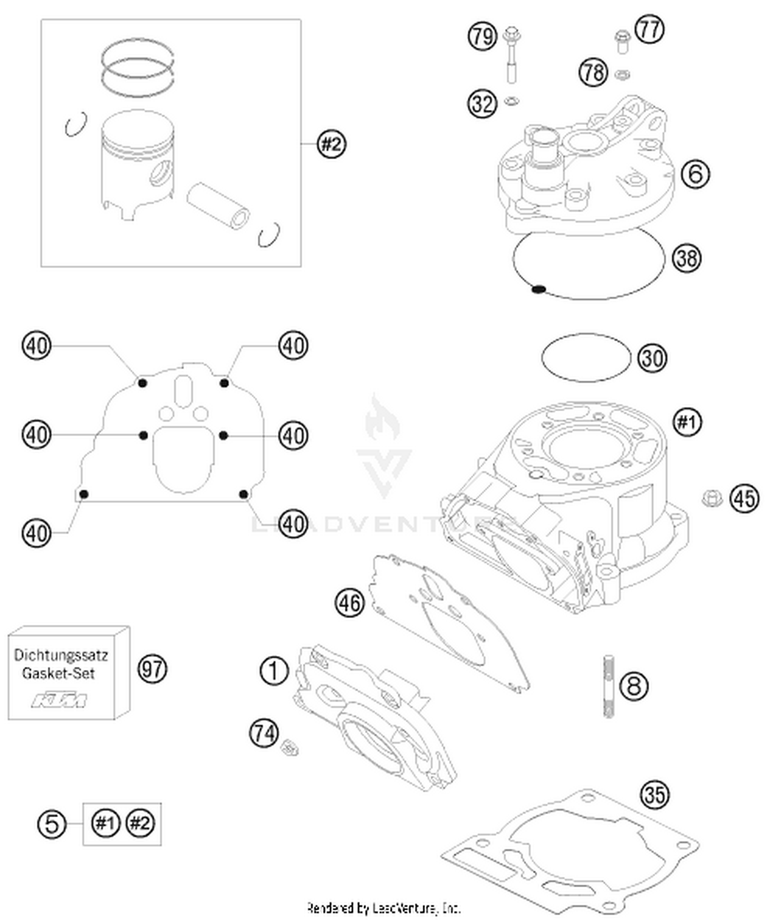 30 CYLINDER, CYLINDER HEAD