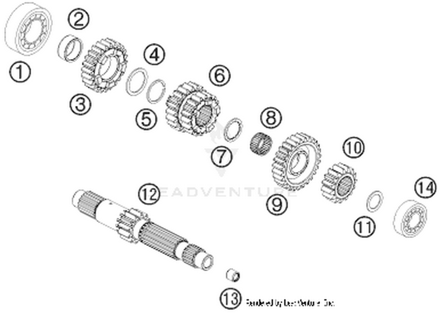 33 TRANSMISSION I - MAIN SHAFT
