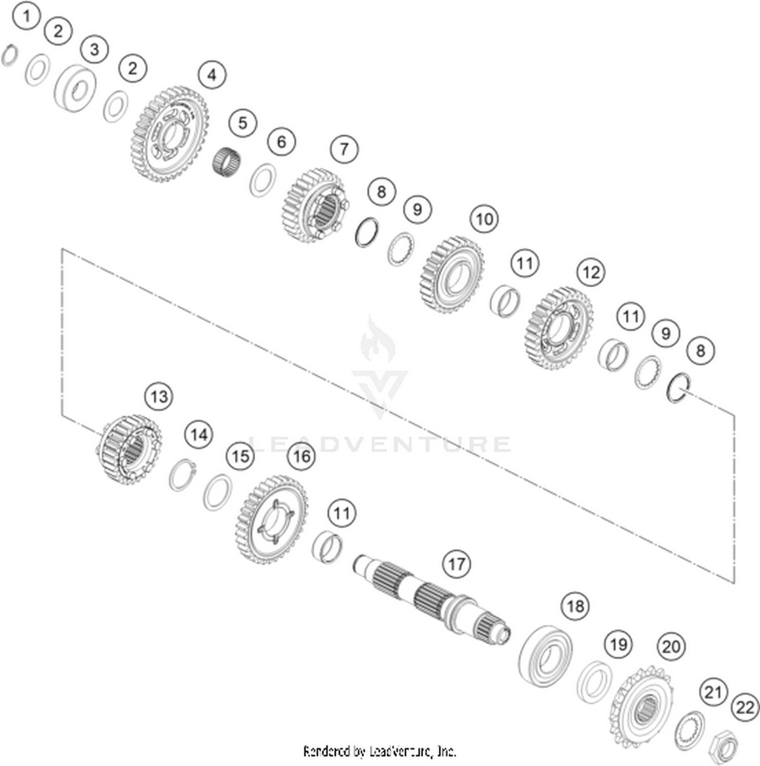 33 TRANSMISSION II - COUNTERSHAFT