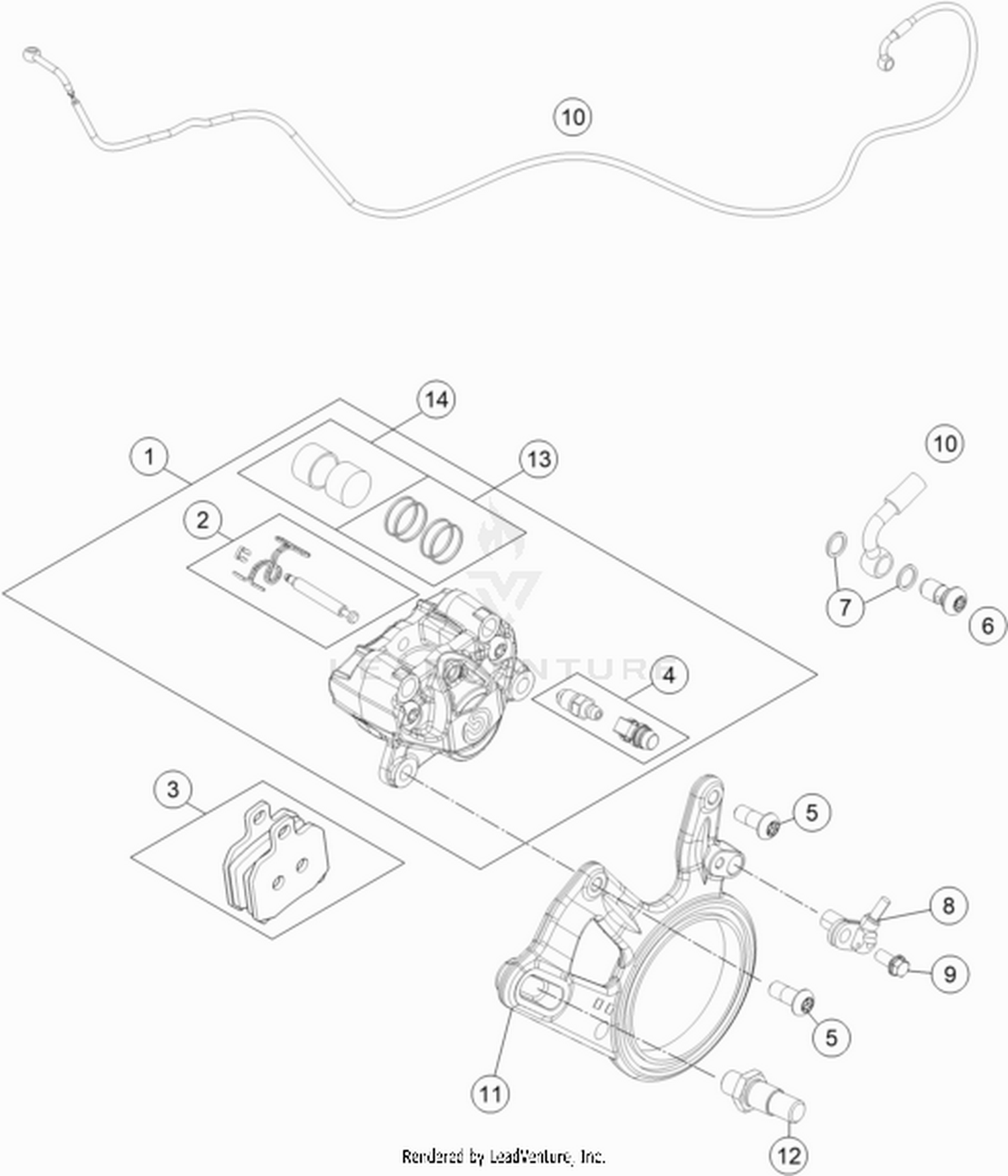 13 REAR BRAKE CALIPER