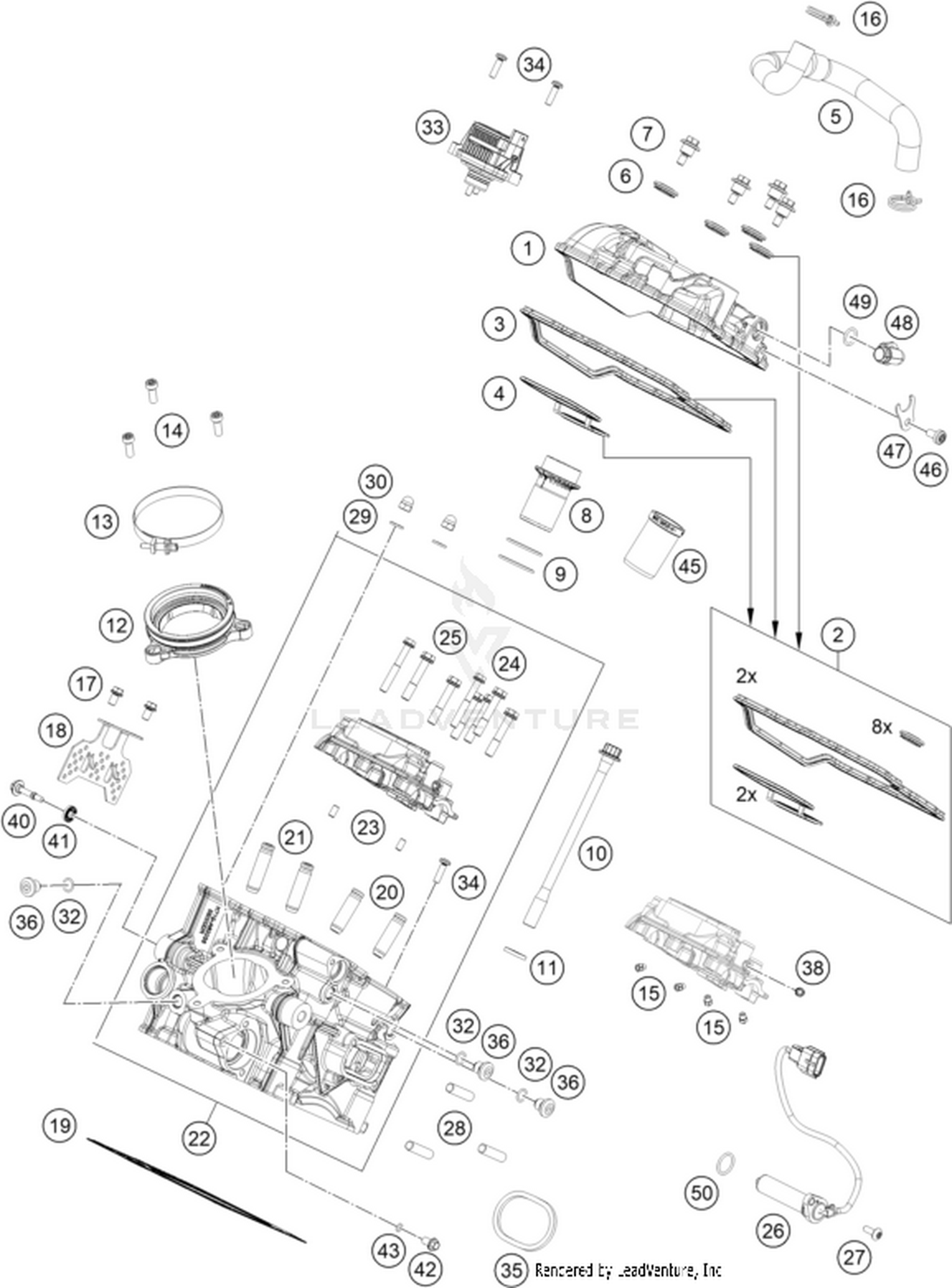36 CYLINDER HEAD REAR