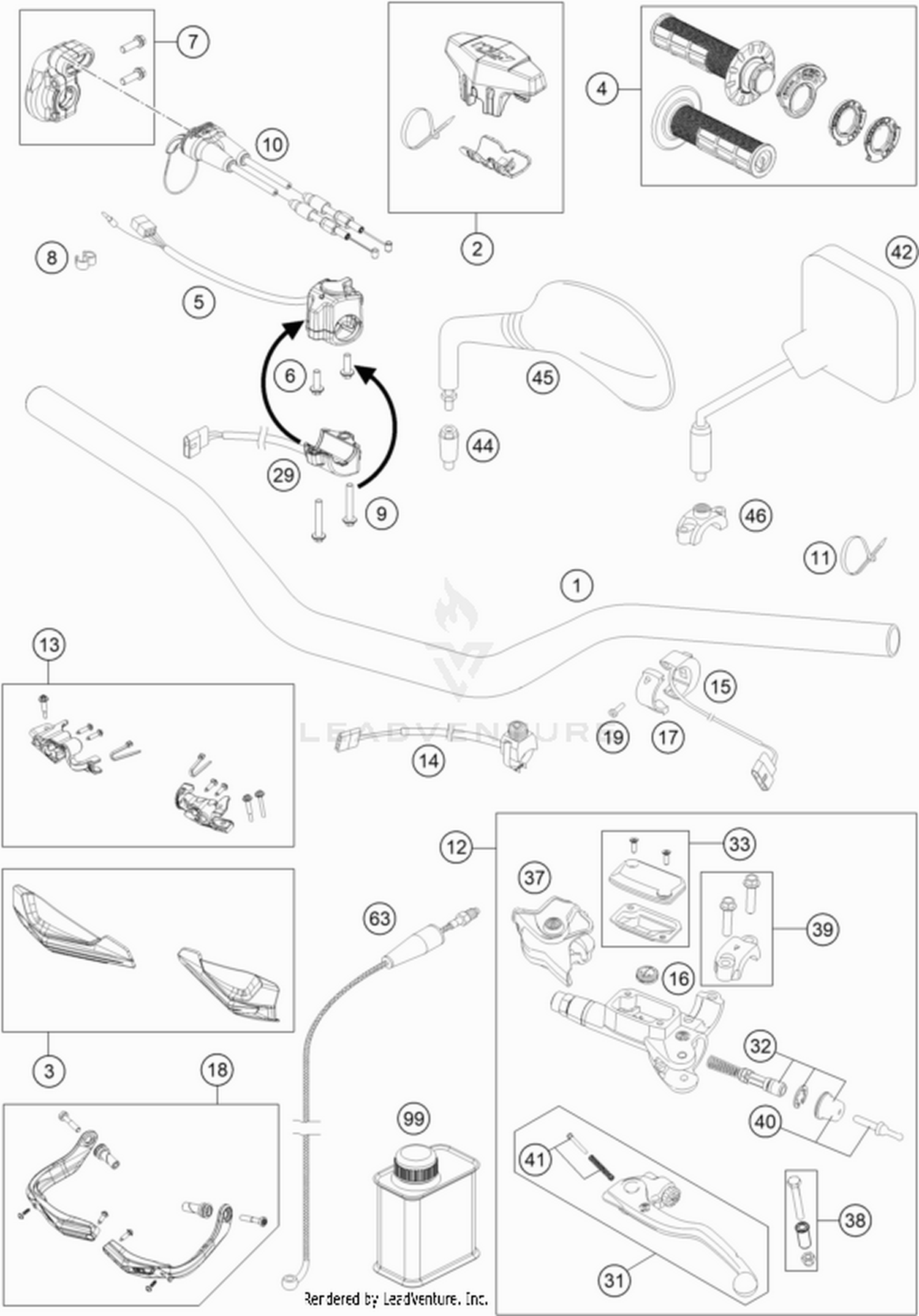 02 HANDLEBAR, CONTROLS