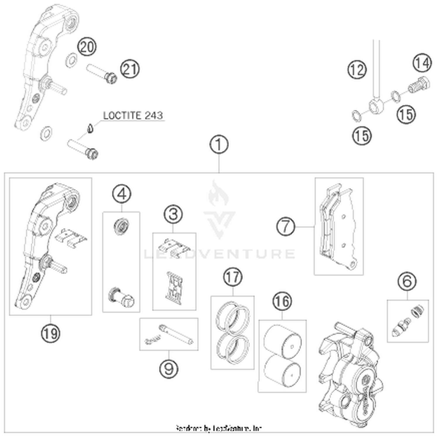 13 FRONT BRAKE CALIPER