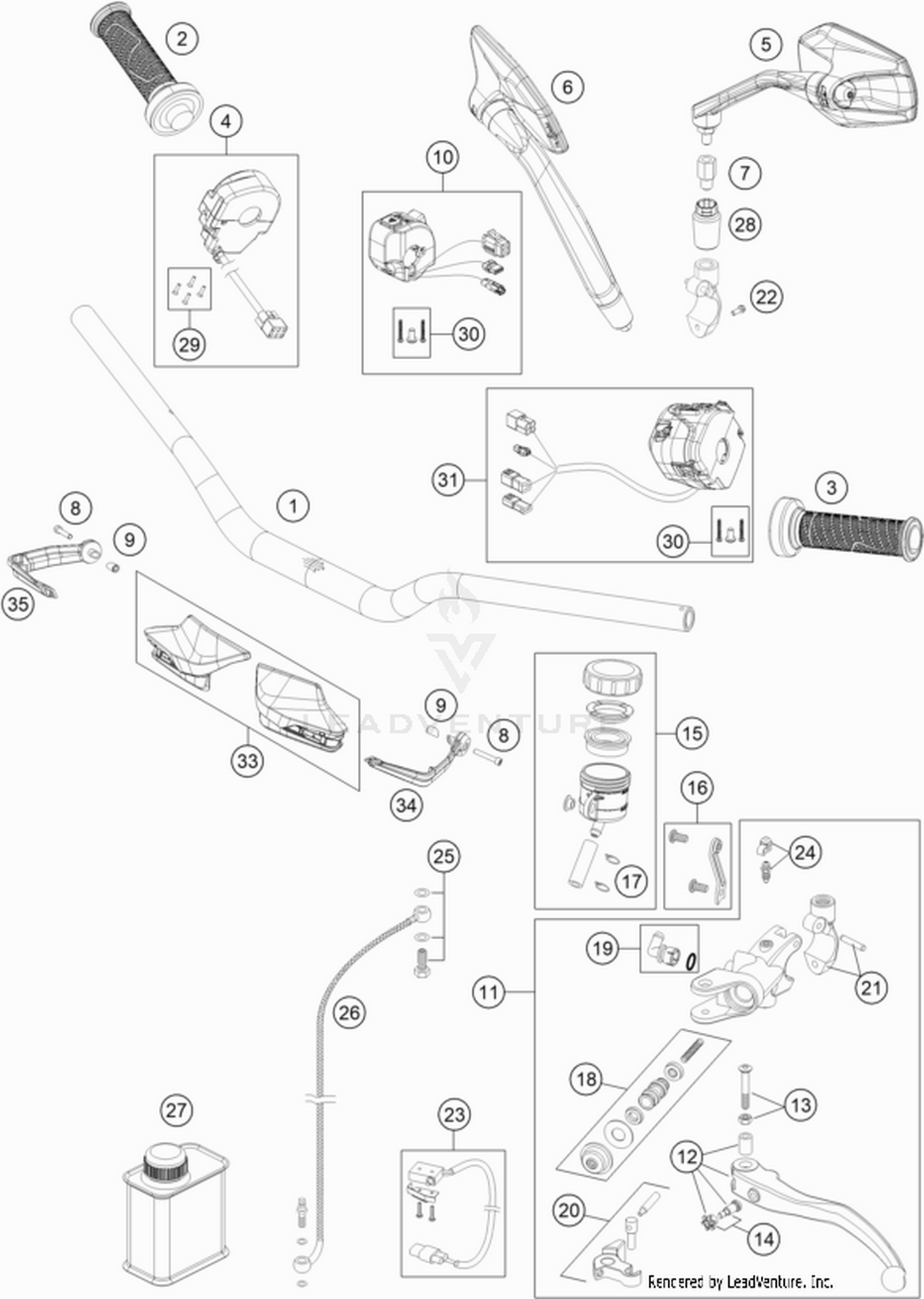 02 HANDLEBAR, CONTROLS